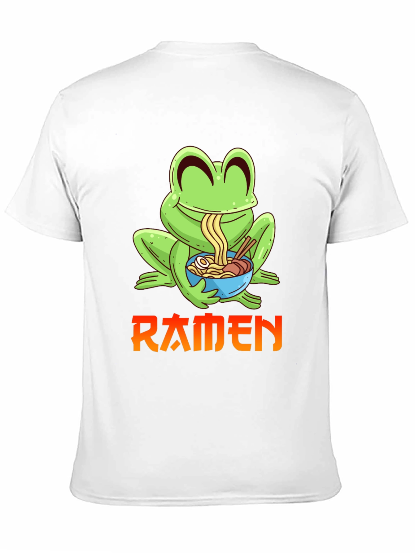 Ramen Frog Graphic Tee - Fun Anime T-Shirt