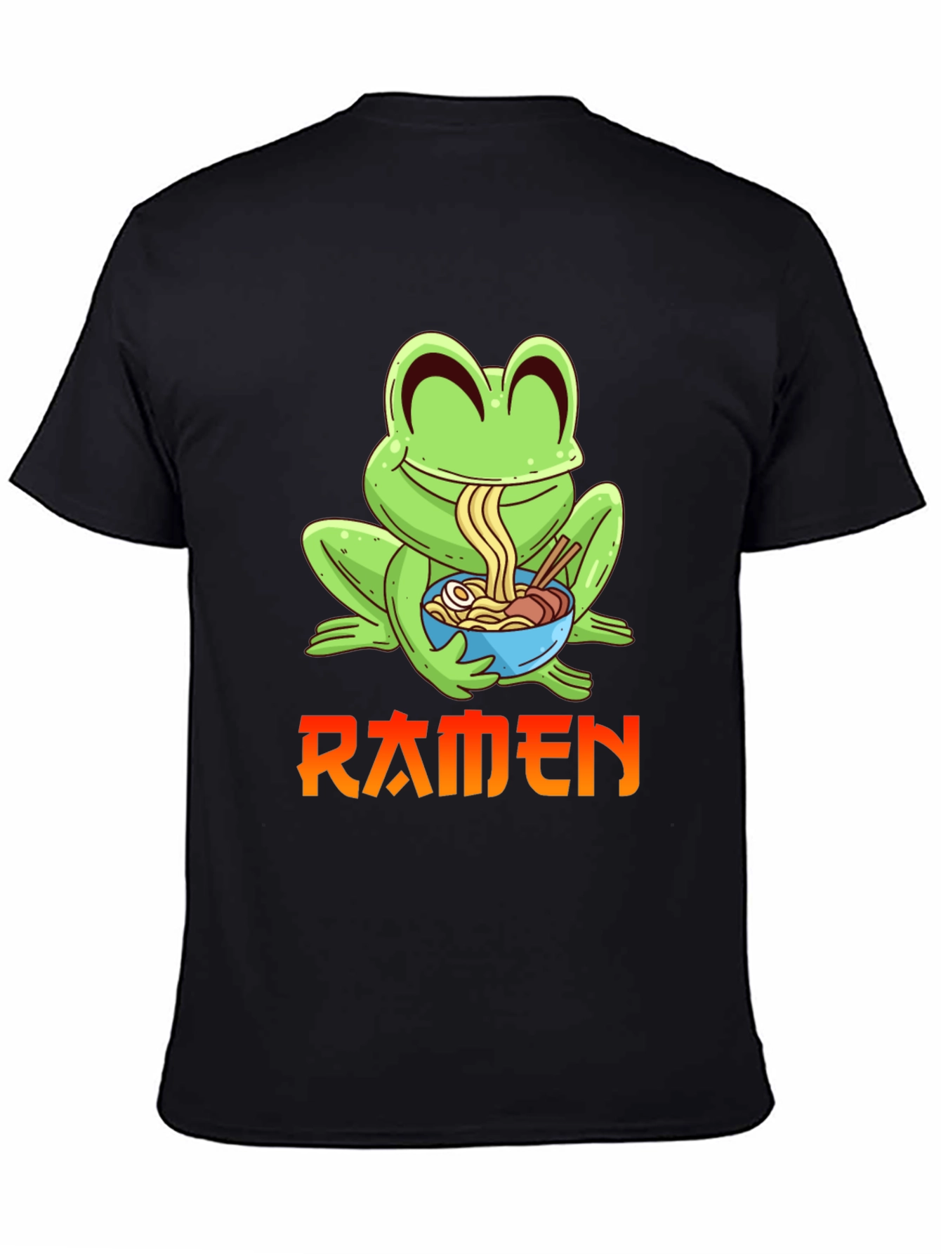 Ramen Frog Graphic Tee - Fun Anime T-Shirt