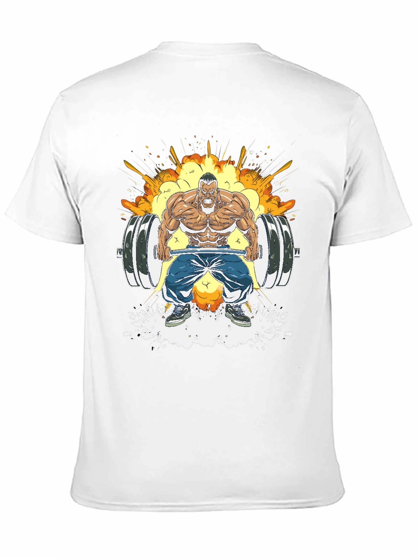 Weightlifting Cartoon Graphic Tee