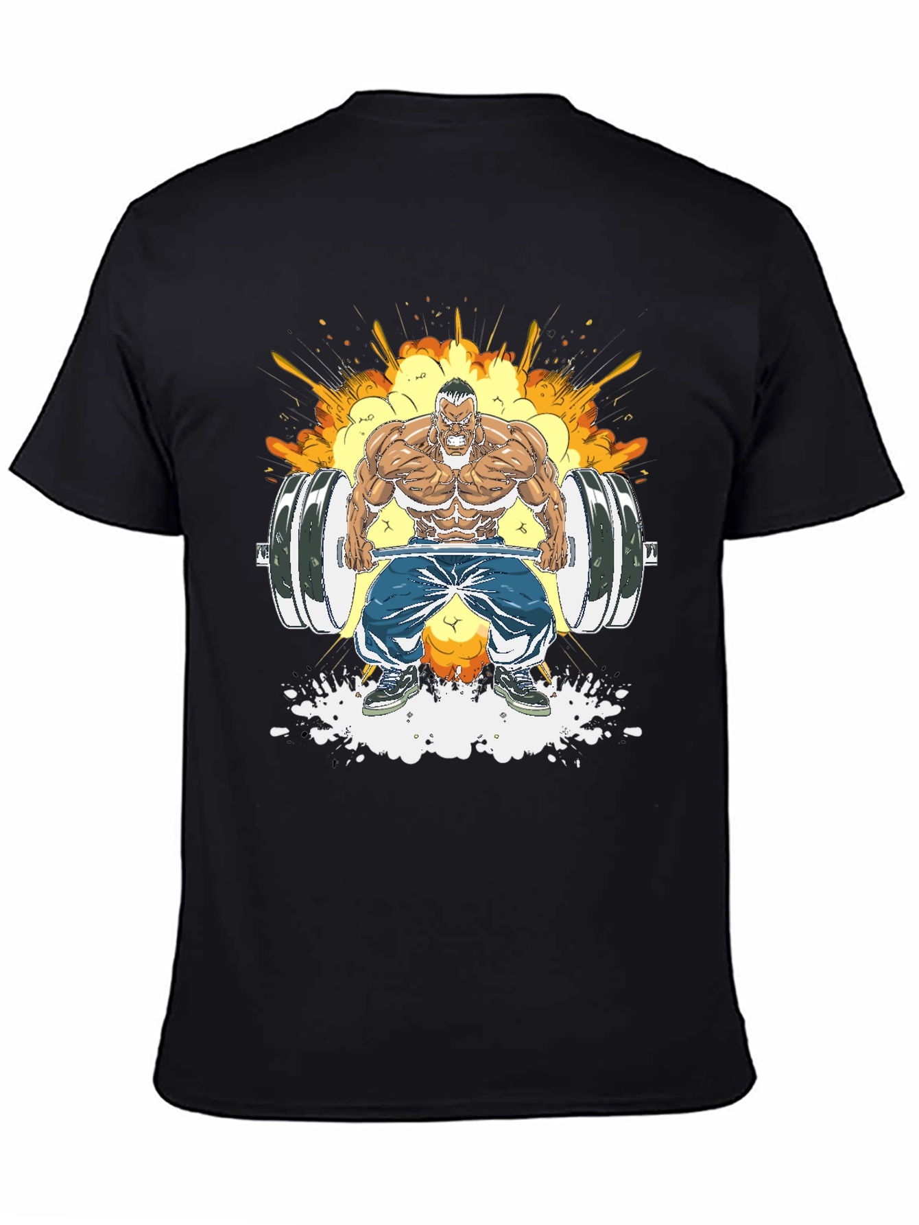 Weightlifting Cartoon Graphic Tee