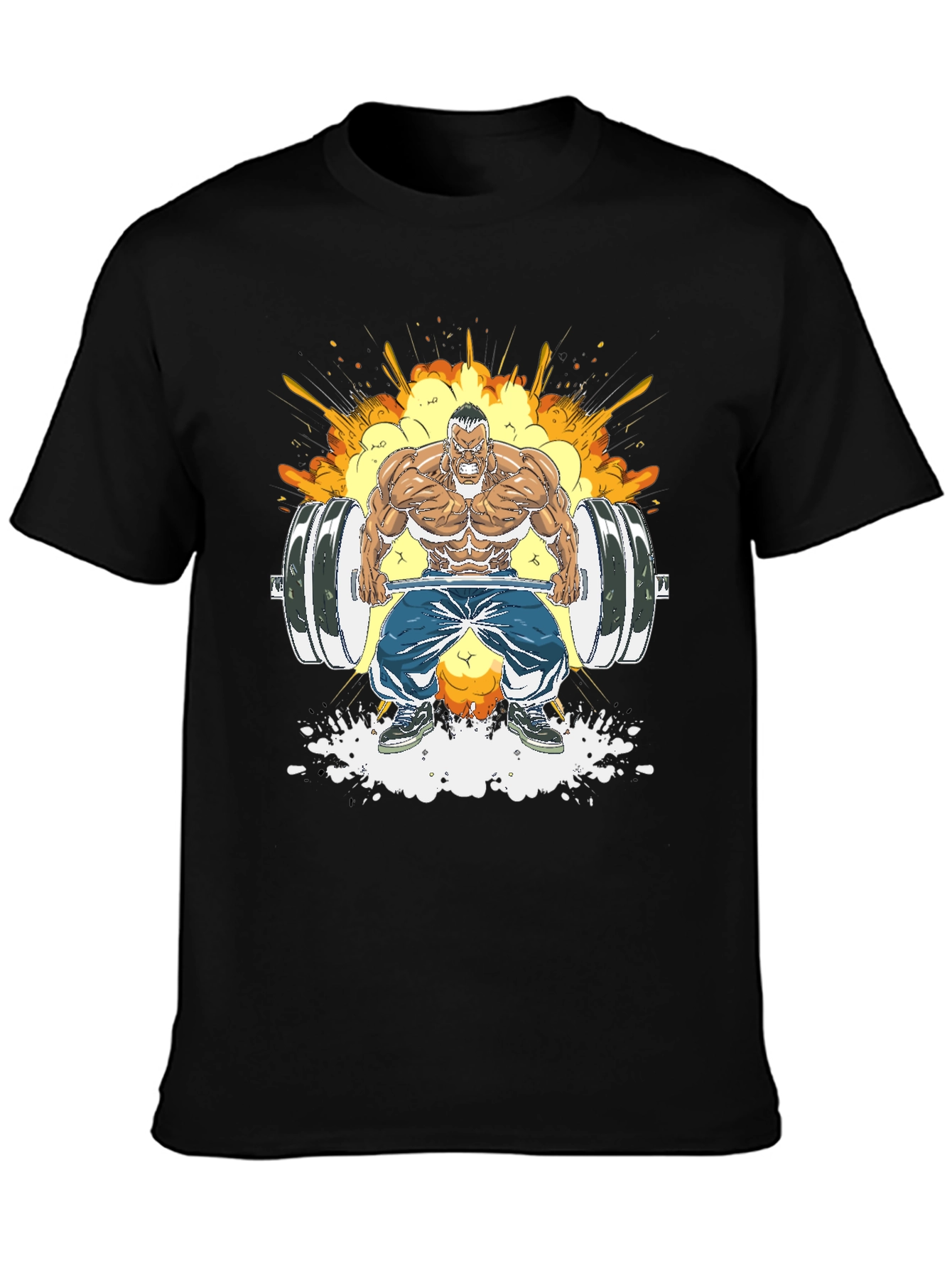Weightlifting Cartoon Graphic Tee