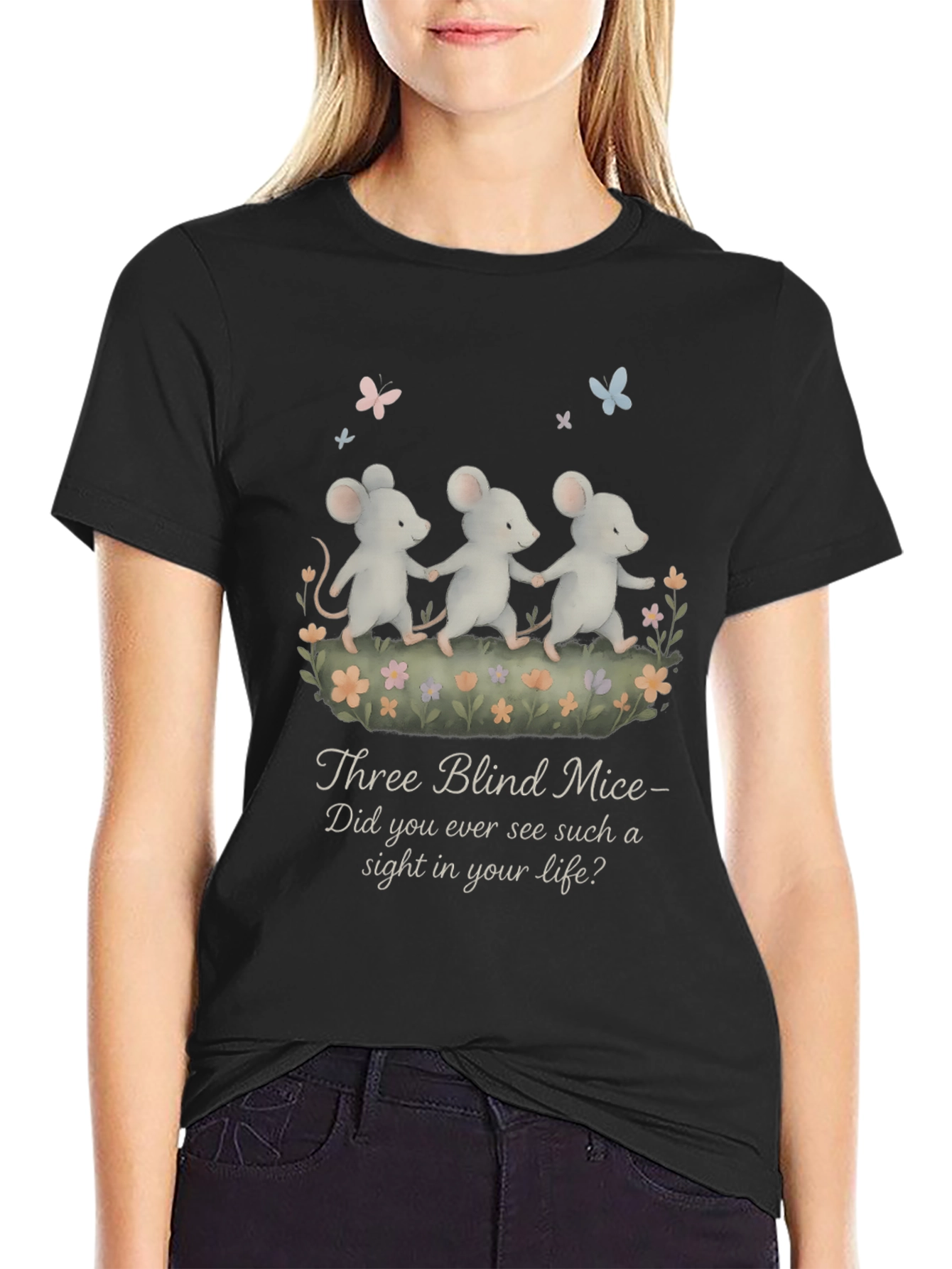 Three Blind Mice T-Shirt - Nursery Rhyme Tee