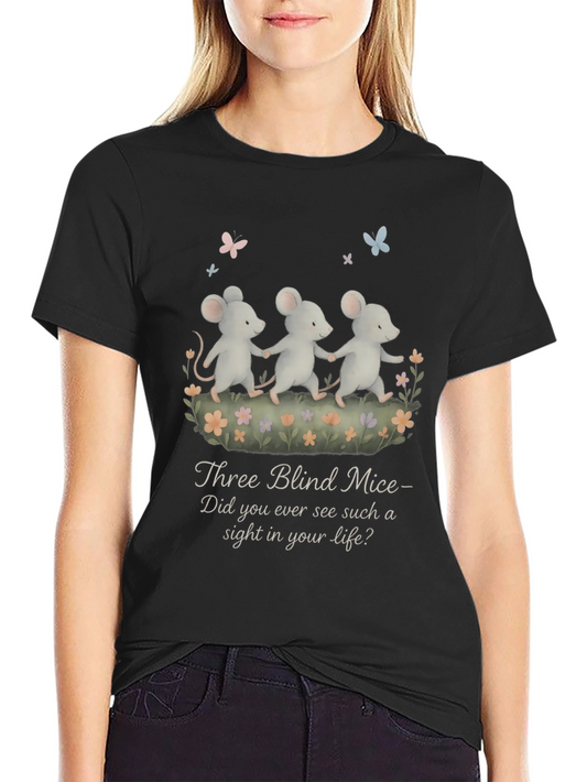 Three Blind Mice T-Shirt - Nursery Rhyme Tee