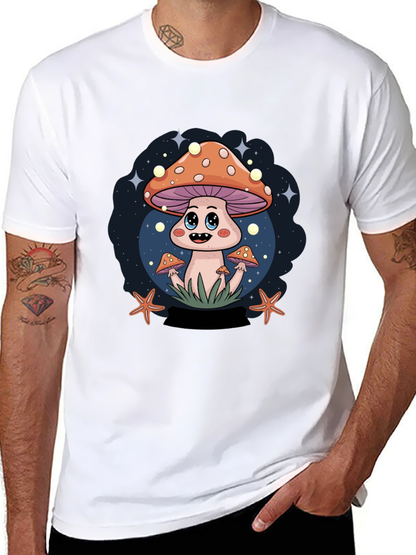 Mushroom Cartoon T-Shirt