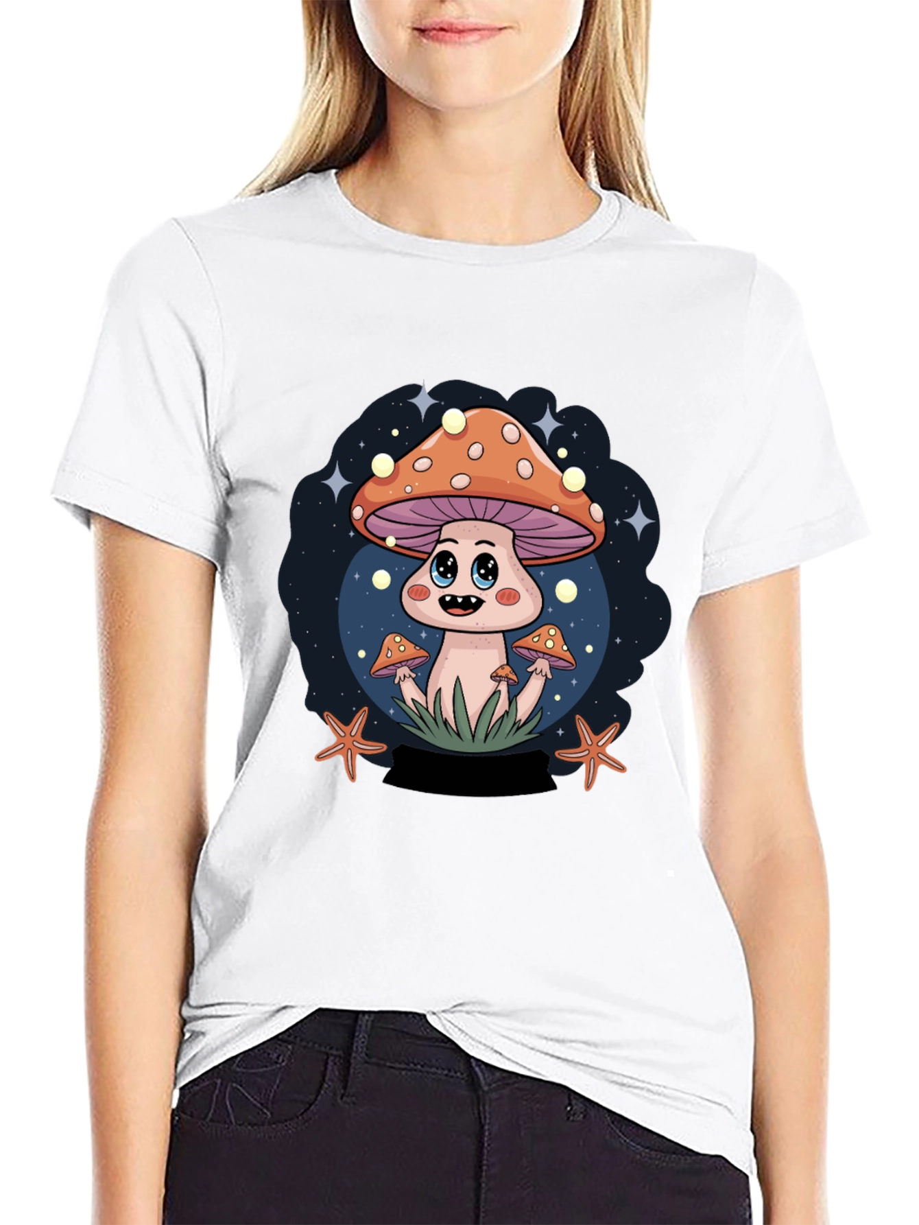 Mushroom Cartoon T-Shirt