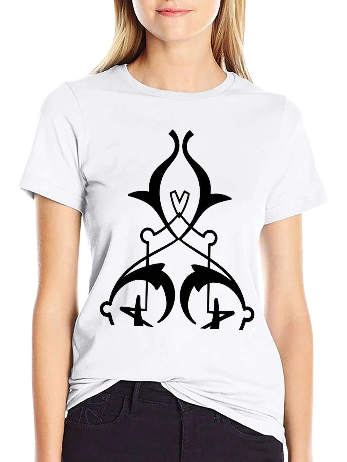 Stylish Black Graphic Tee - Unique Design