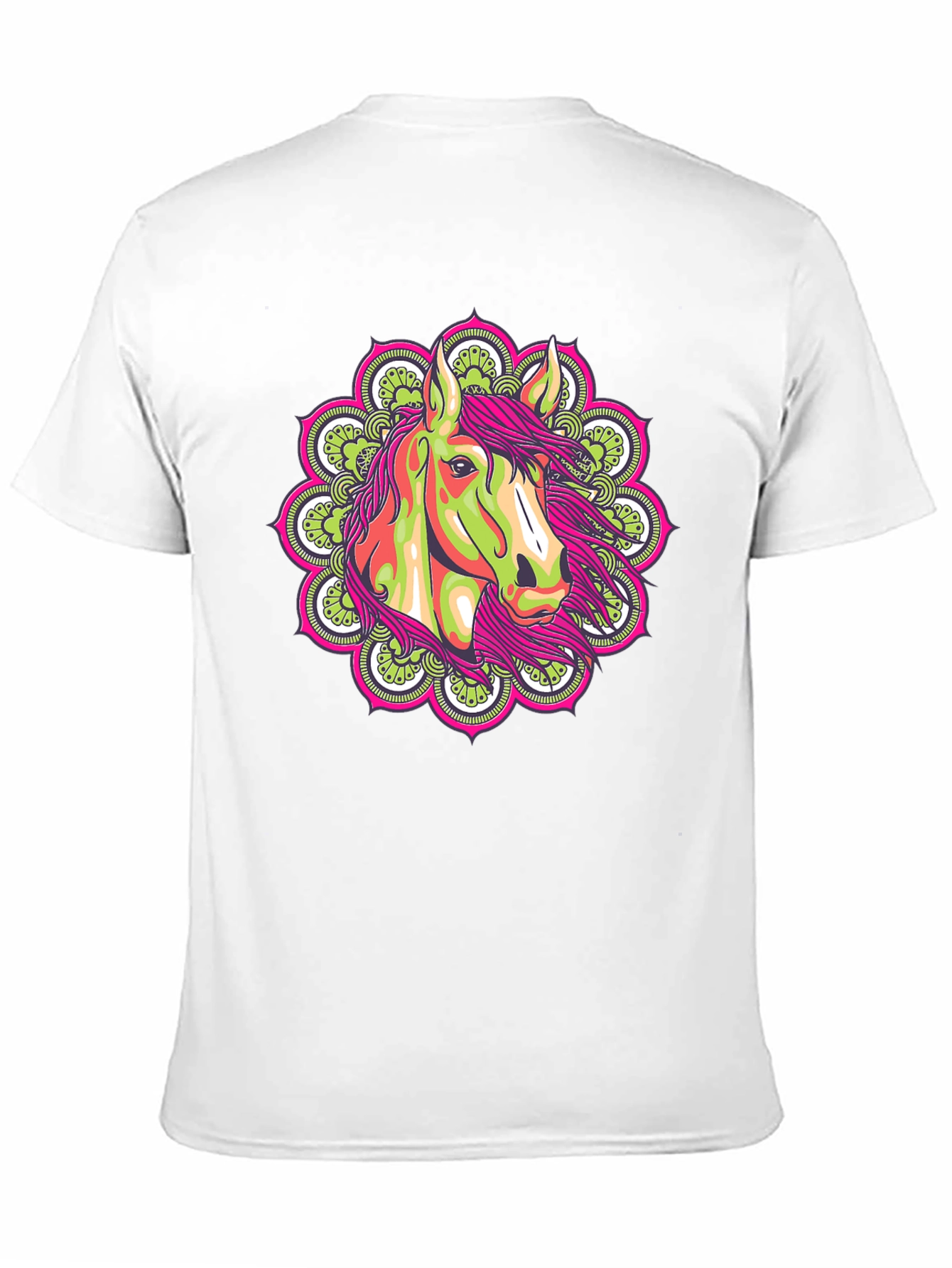 Horse Mandala Graphic Tee - Unique Design