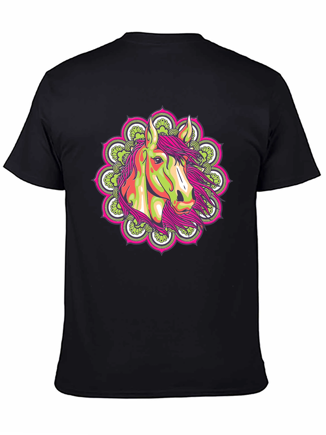 Horse Mandala Graphic Tee - Unique Design