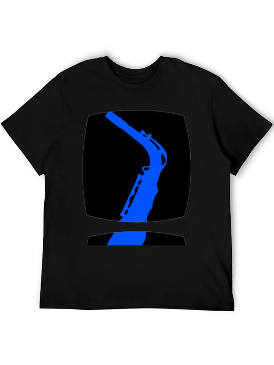 Saxophone Silhouette Graphic Tee