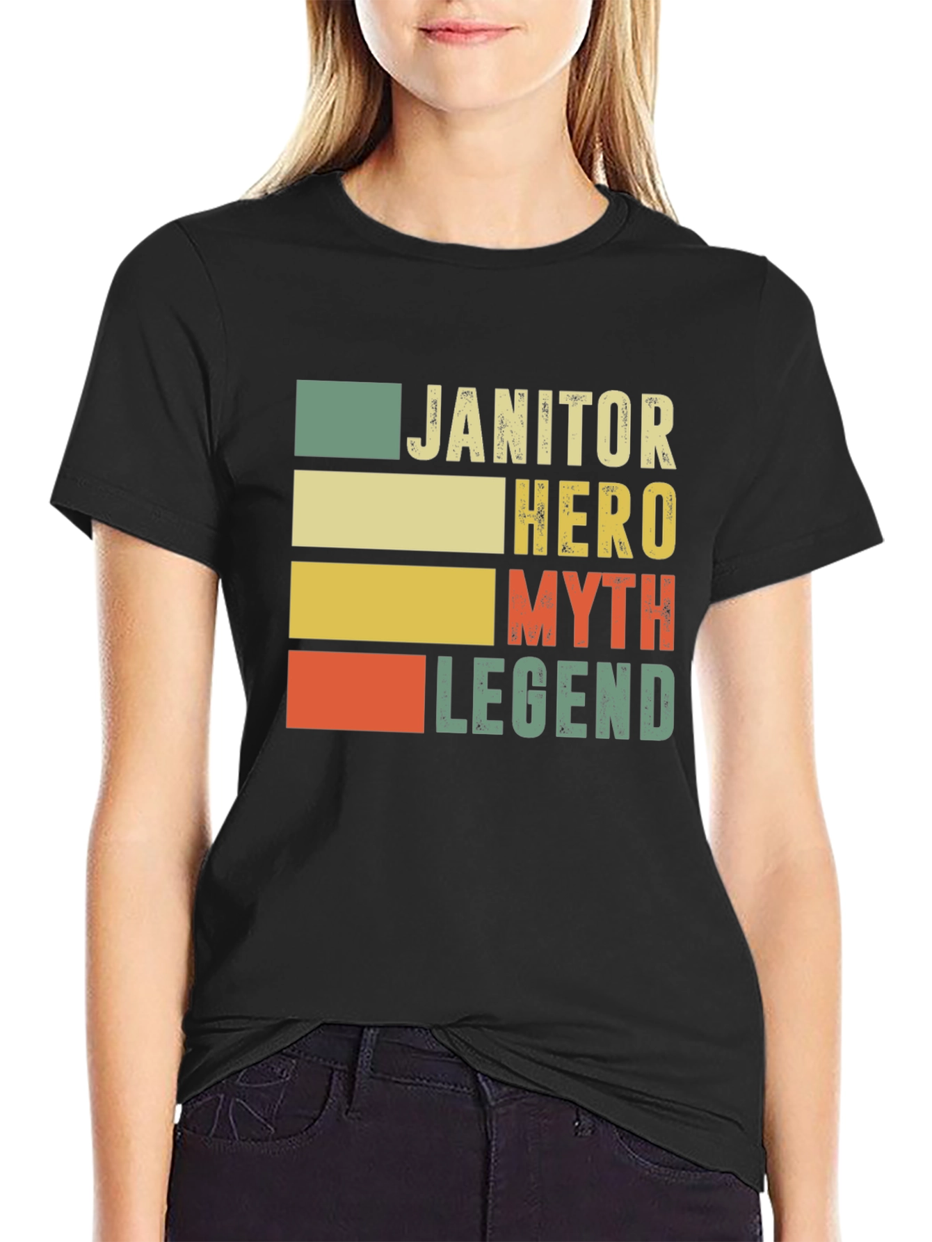 Janitor Hero Myth Legend Graphic Tee