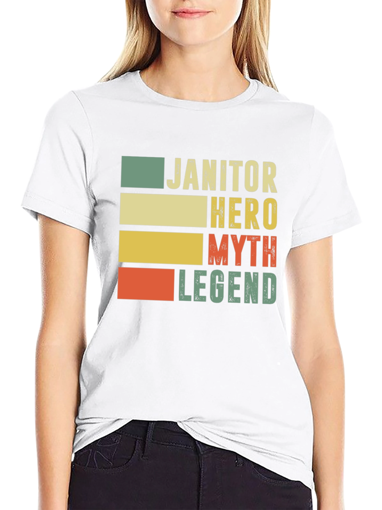 Janitor Hero Myth Legend Graphic Tee