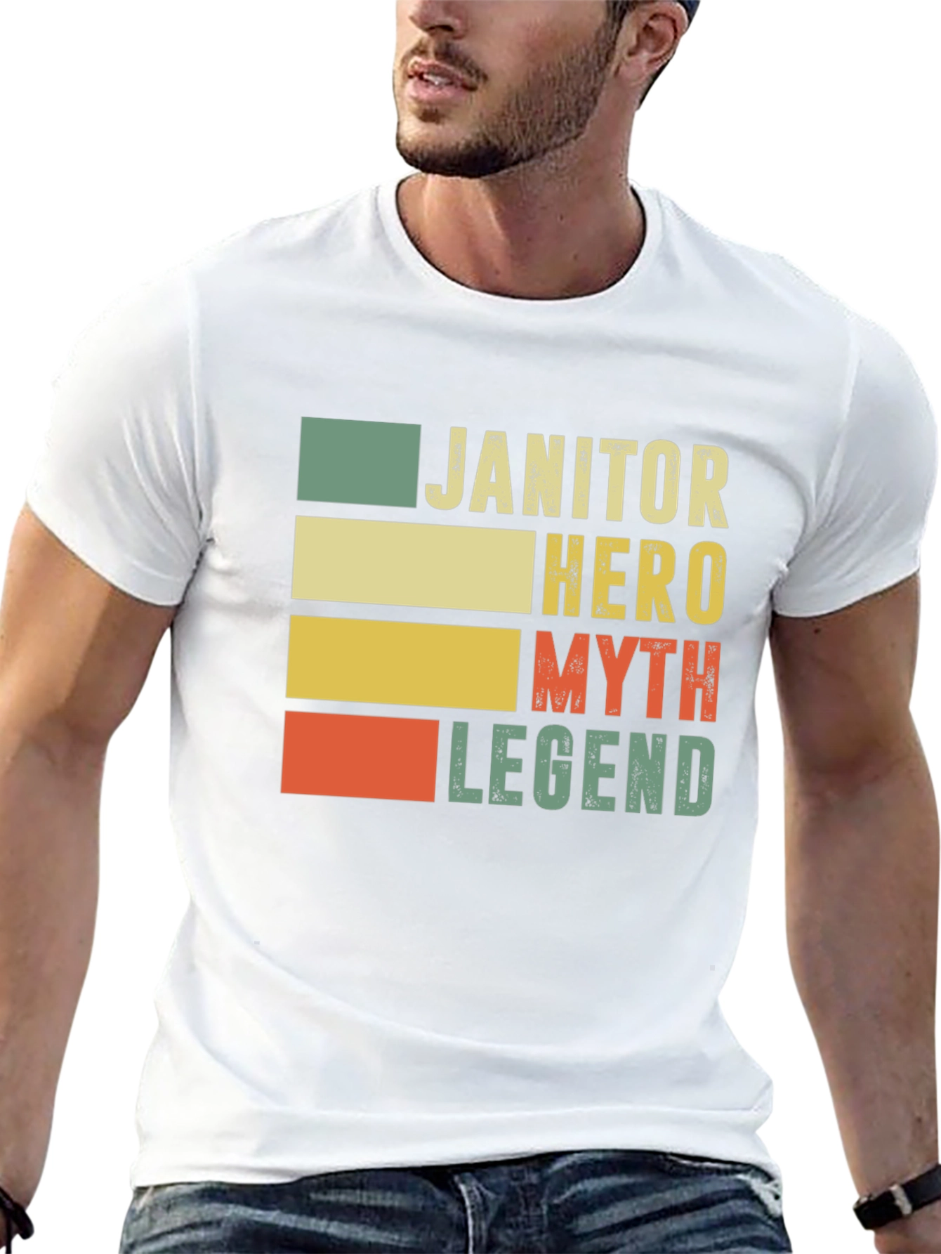 Janitor Hero Myth Legend Graphic Tee