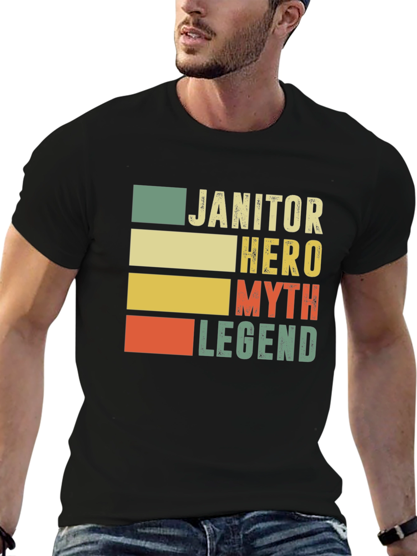 Janitor Hero Myth Legend Graphic Tee