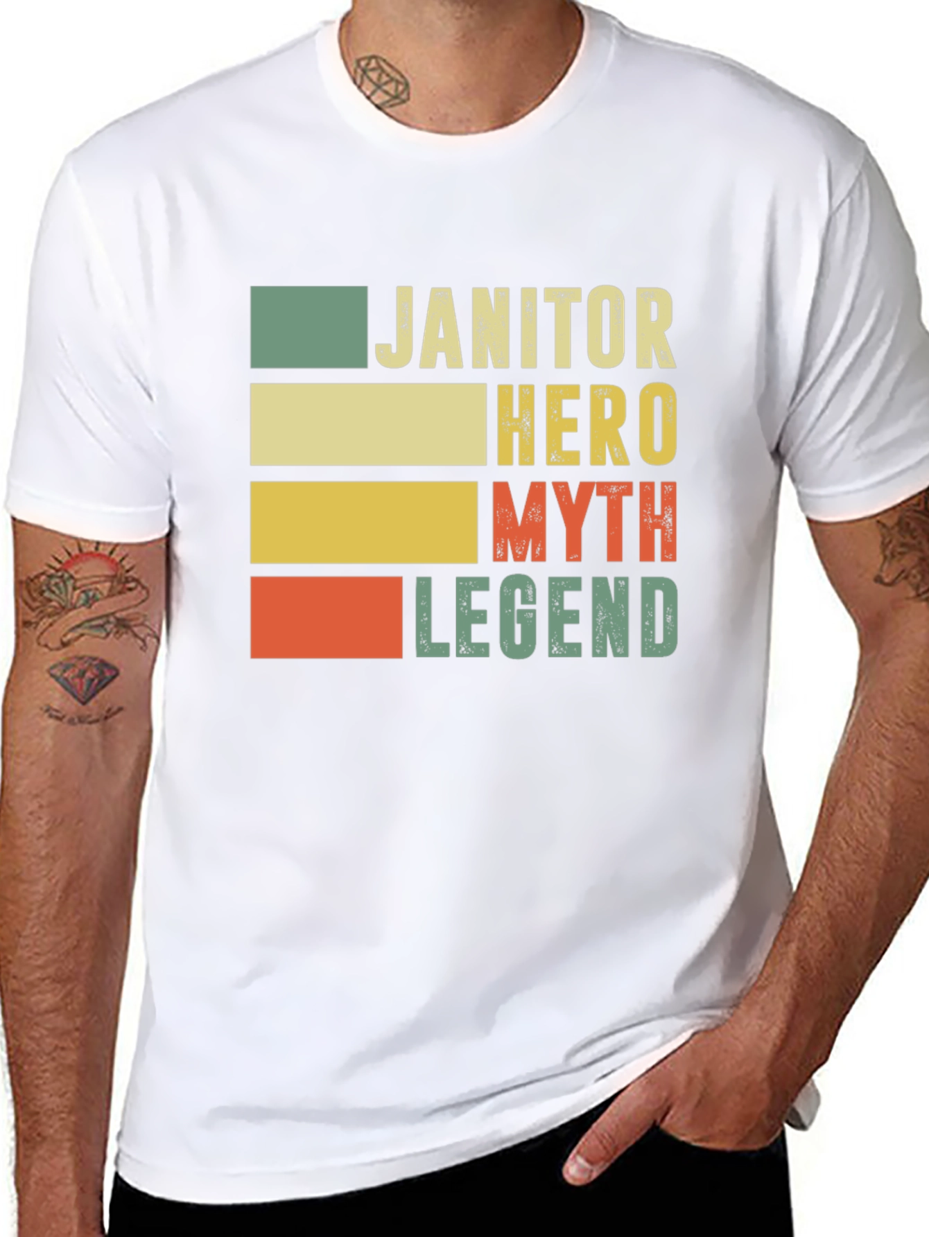 Janitor Hero Myth Legend Graphic Tee