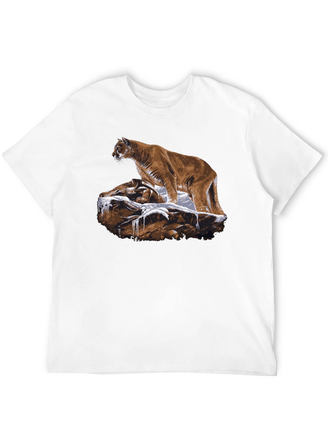 Mountain Lion T-Shirt - Black Graphic Tee