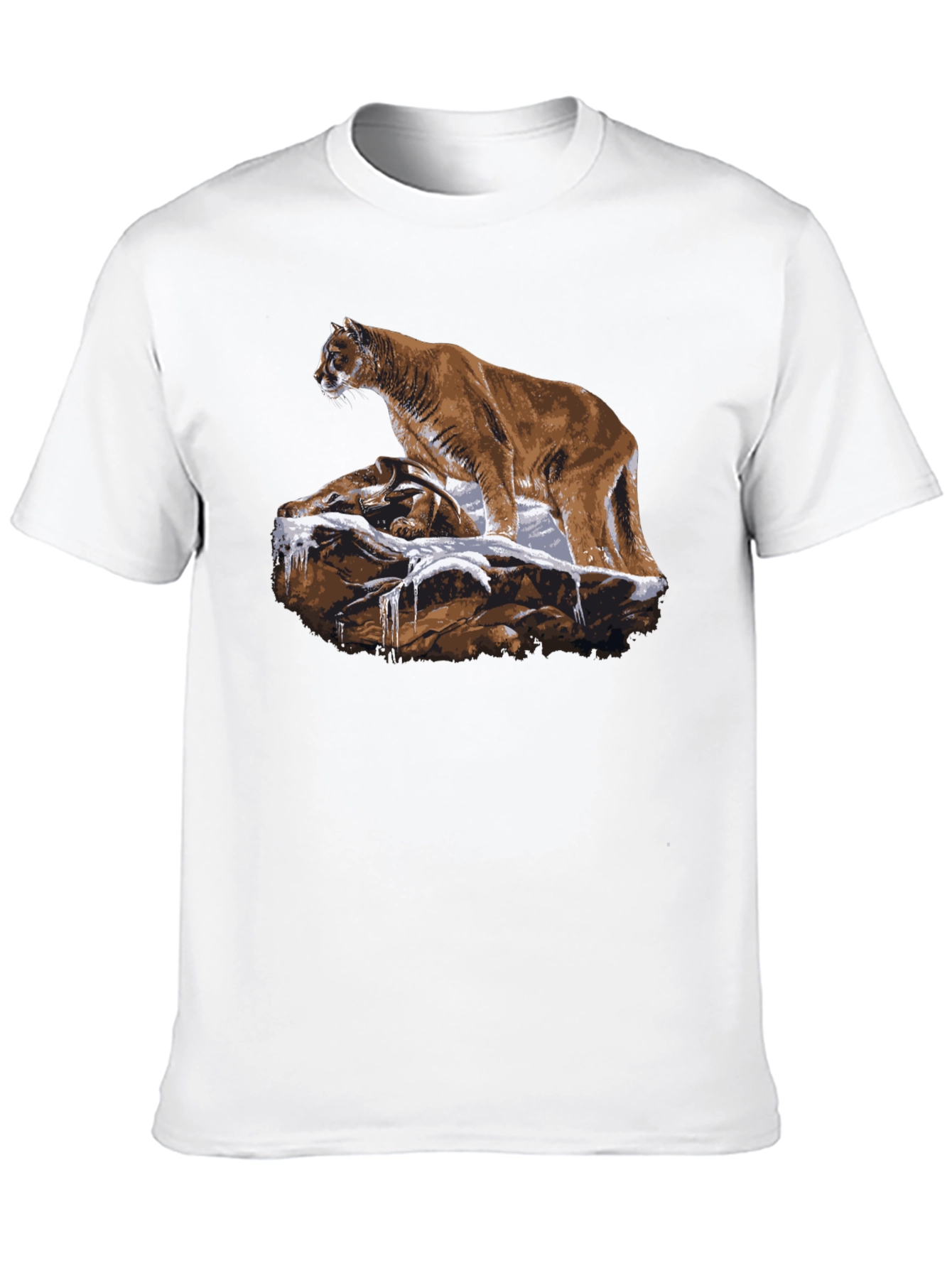 Mountain Lion T-Shirt - Black Graphic Tee
