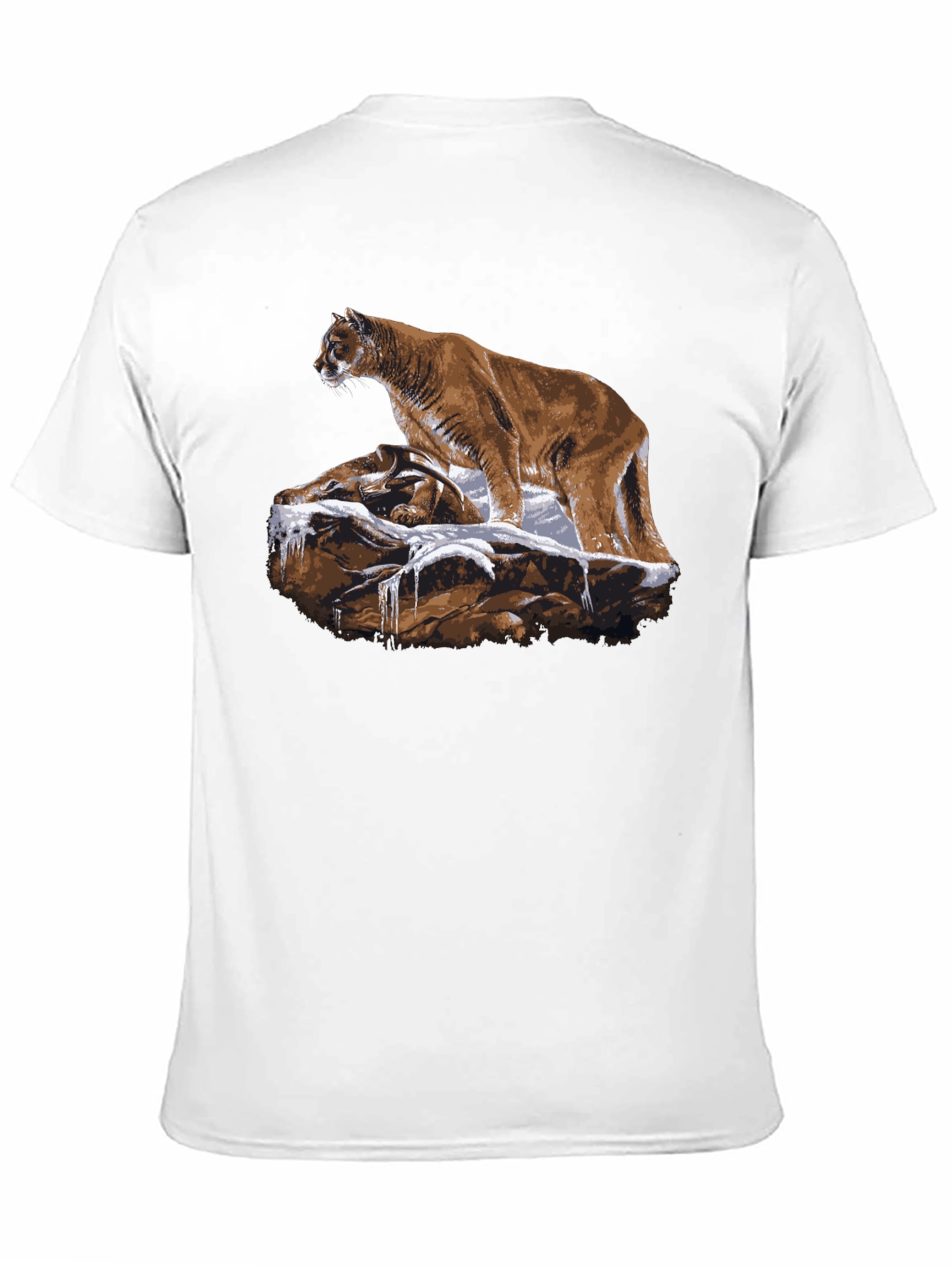 Mountain Lion T-Shirt - Black Graphic Tee