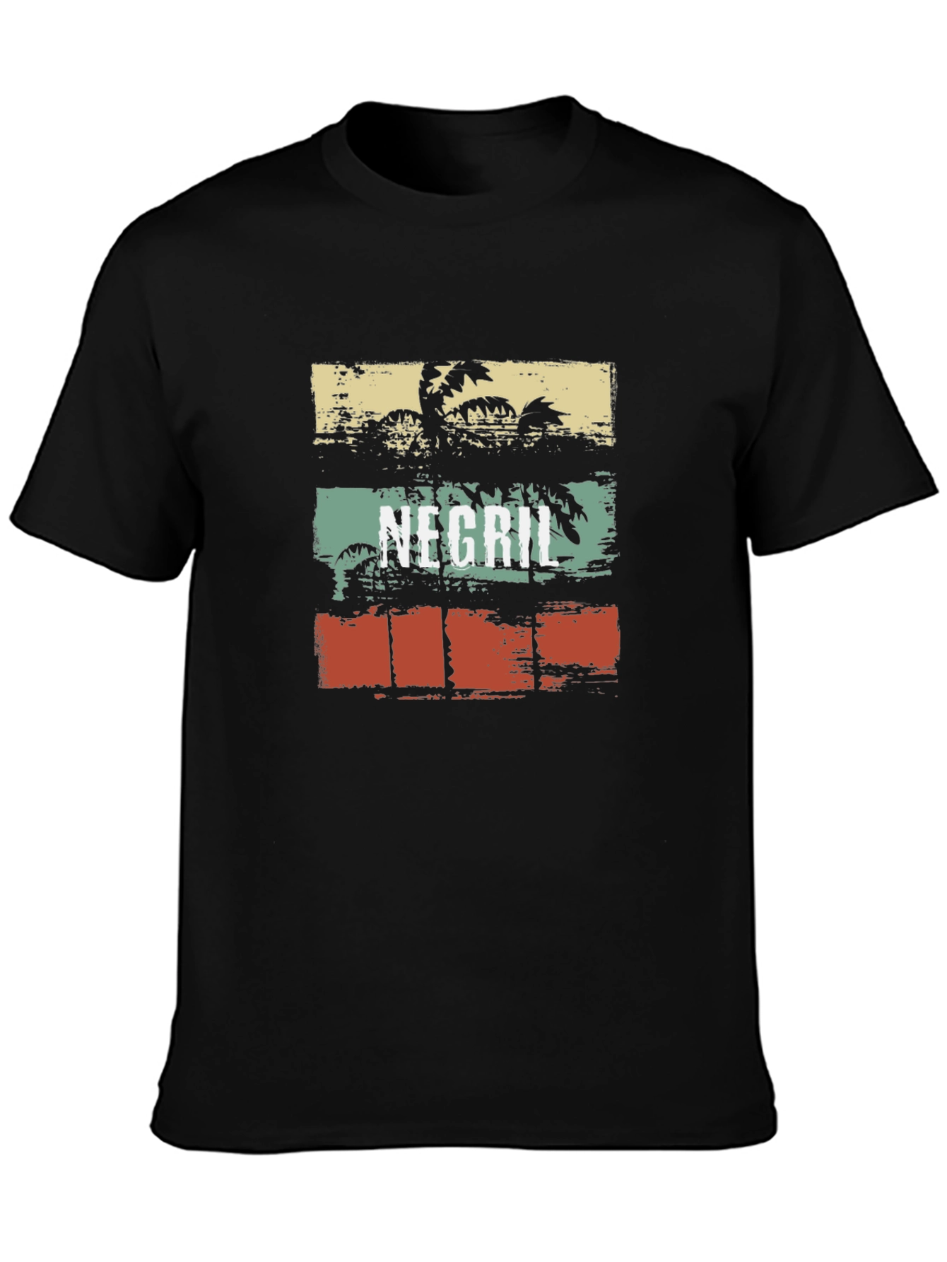Retro Negril Palm Tree T-Shirt
