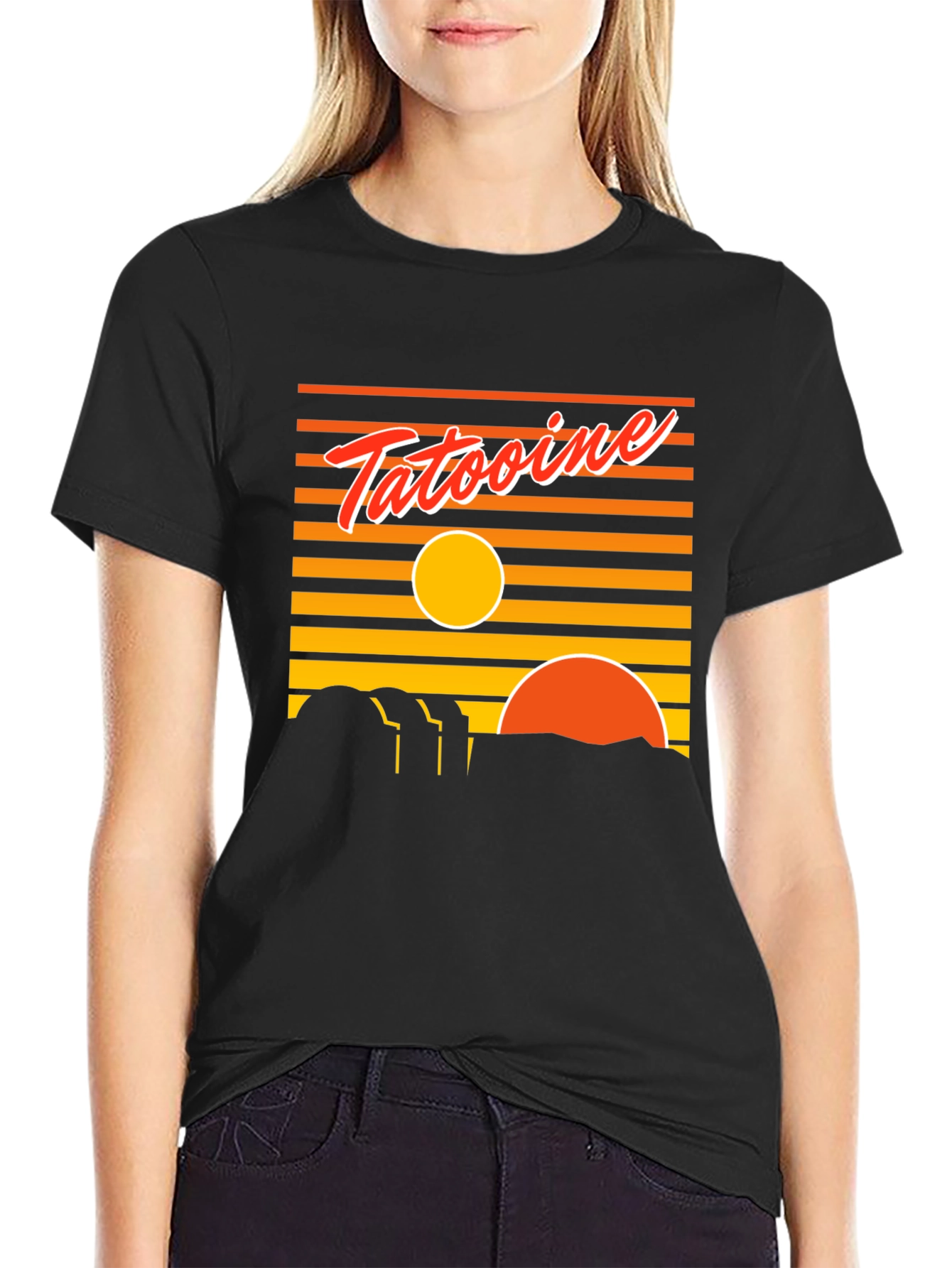 Tatooine Sunset T-Shirt - Retro Graphic Tee
