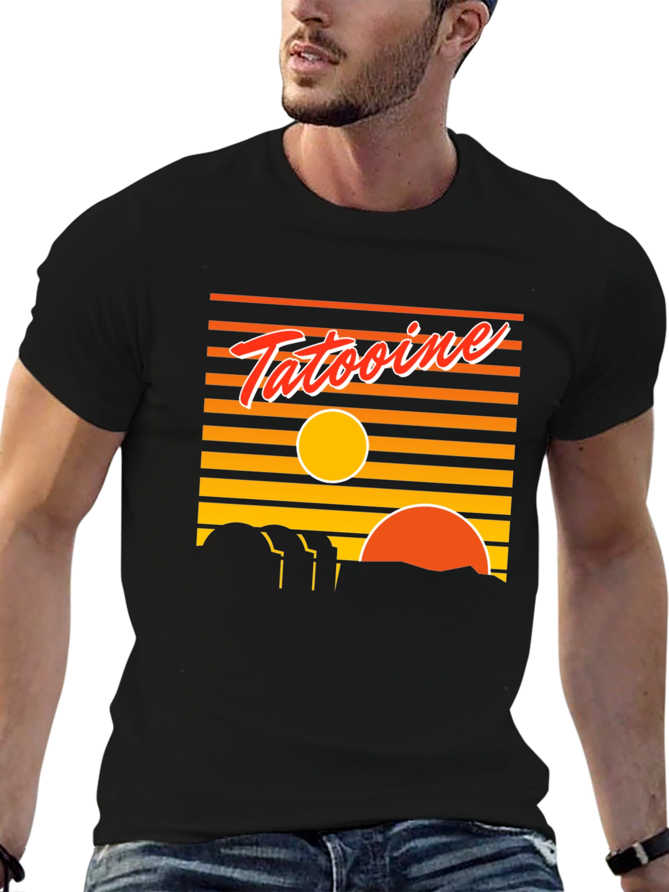 Tatooine Sunset T-Shirt - Retro Graphic Tee