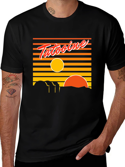 Tatooine Sunset T-Shirt - Retro Graphic Tee