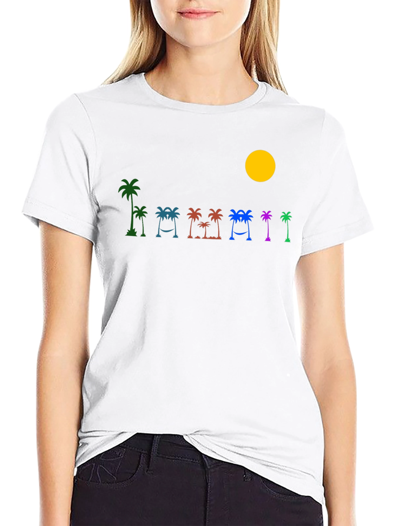 Tropical Palm Tree Graphic T-Shirt
