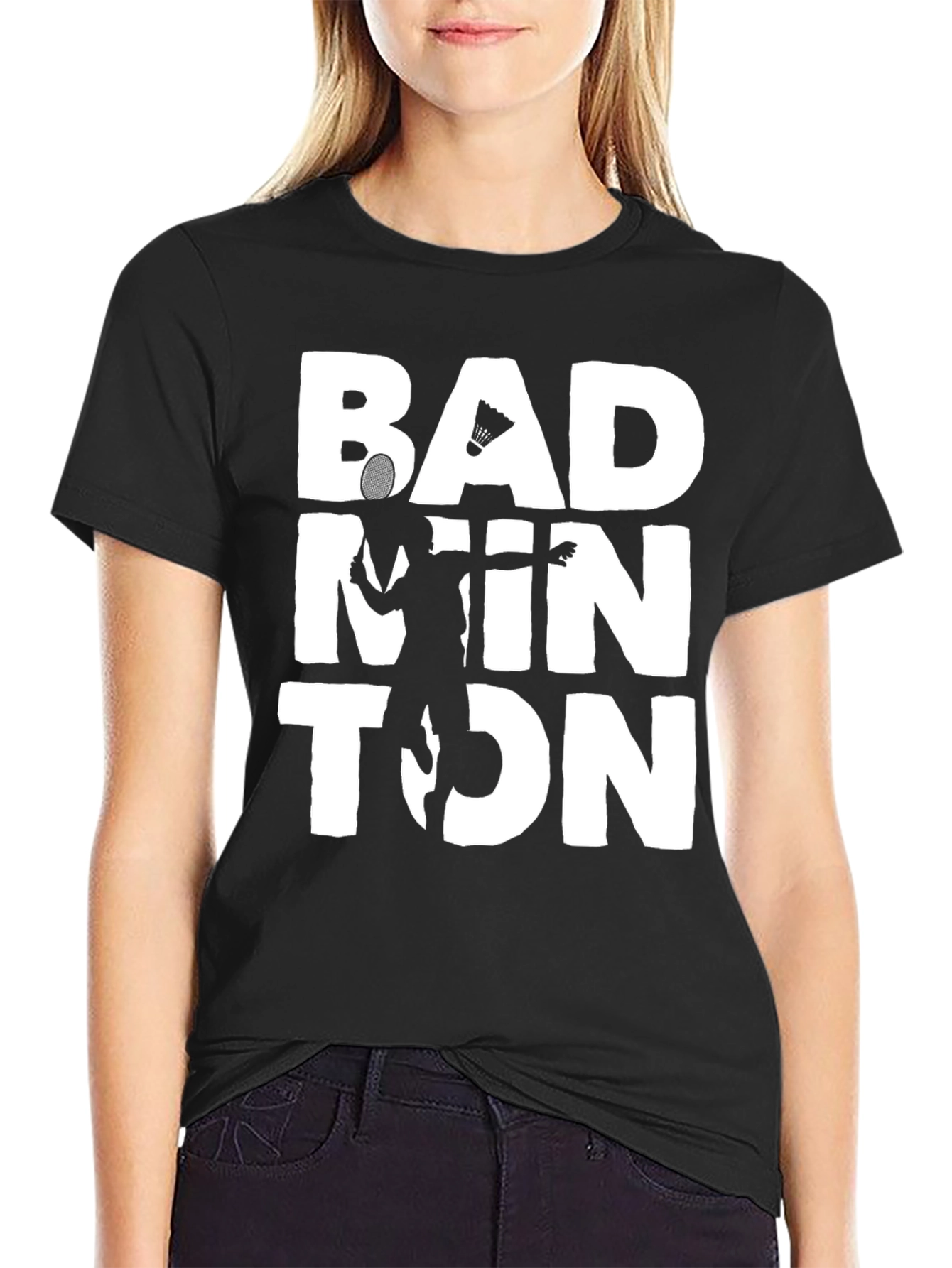 Badminton Graphic Tee - Sporty Style