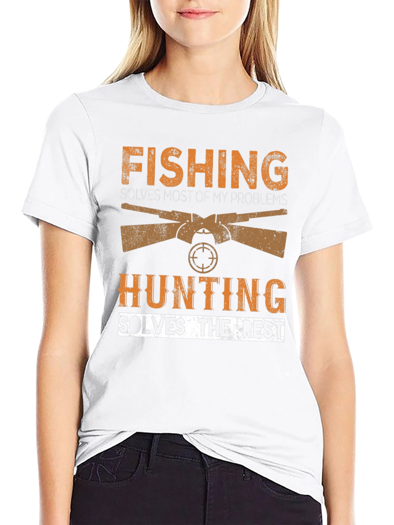 Fishing & Hunting Graphic Tee - Problem Solver