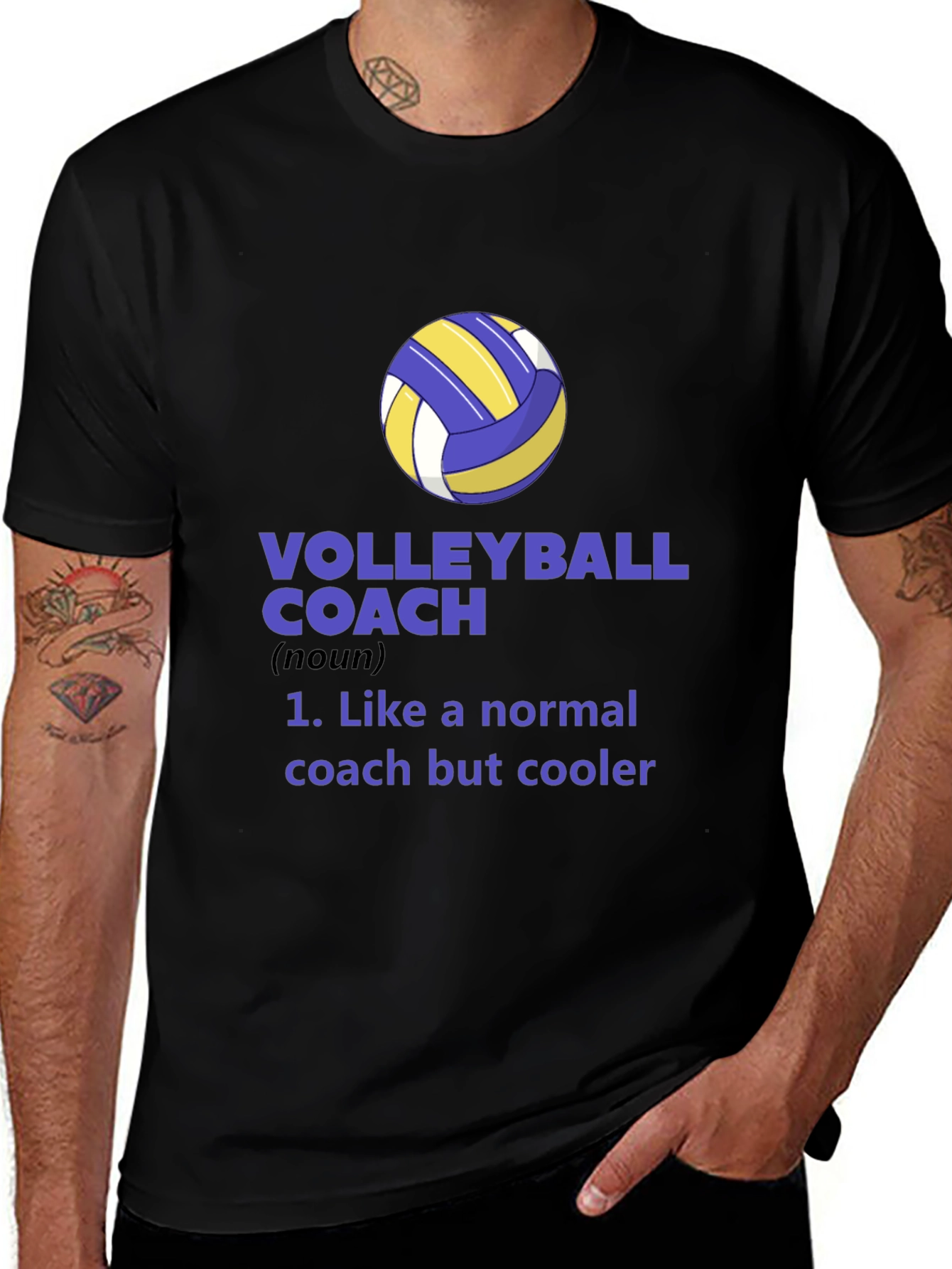 Volleyball Coach Graphic Tee - Cool Coach Definition