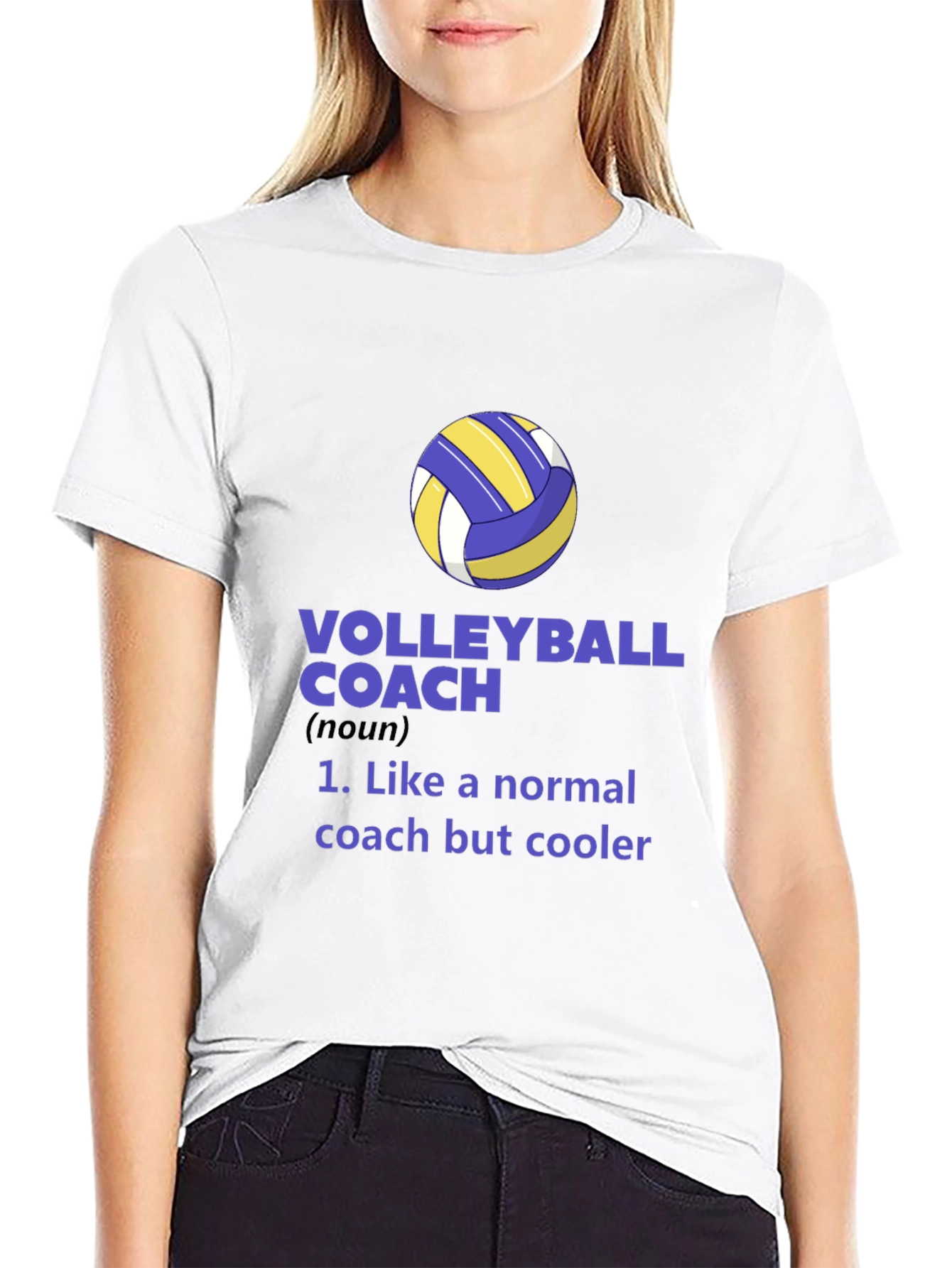 Volleyball Coach Graphic Tee - Cool Coach Definition