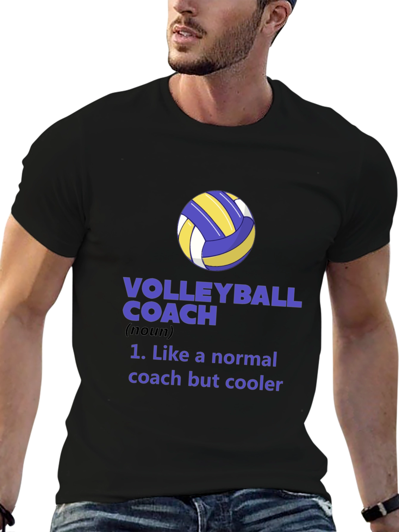 Volleyball Coach Graphic Tee - Cool Coach Definition