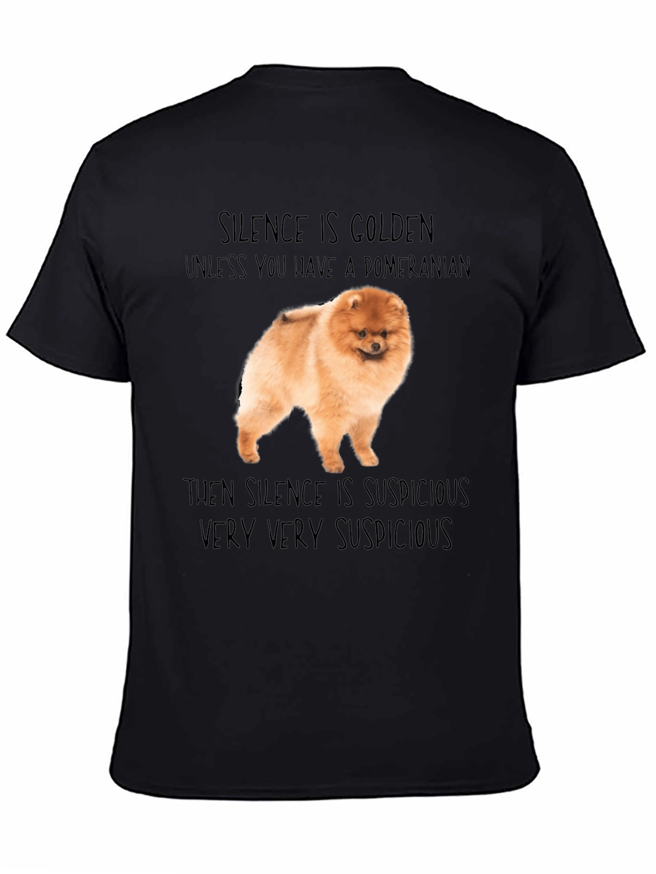 Pomeranian Dog T-Shirt - Silence is Golden