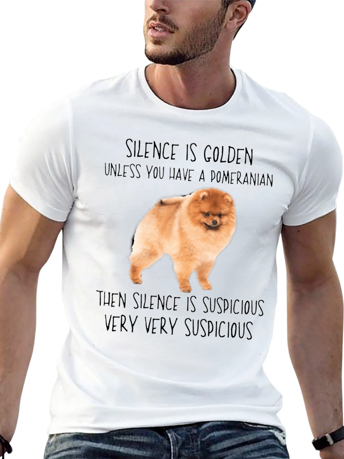 Pomeranian Dog T-Shirt - Silence is Golden
