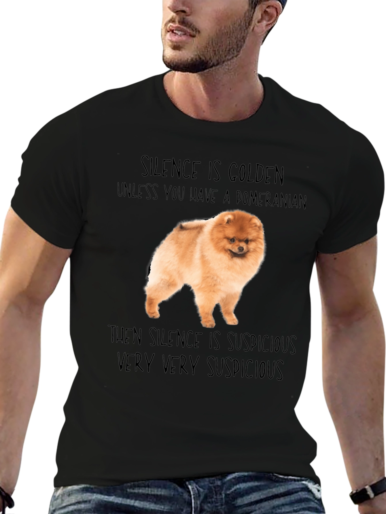 Pomeranian Dog T-Shirt - Silence is Golden