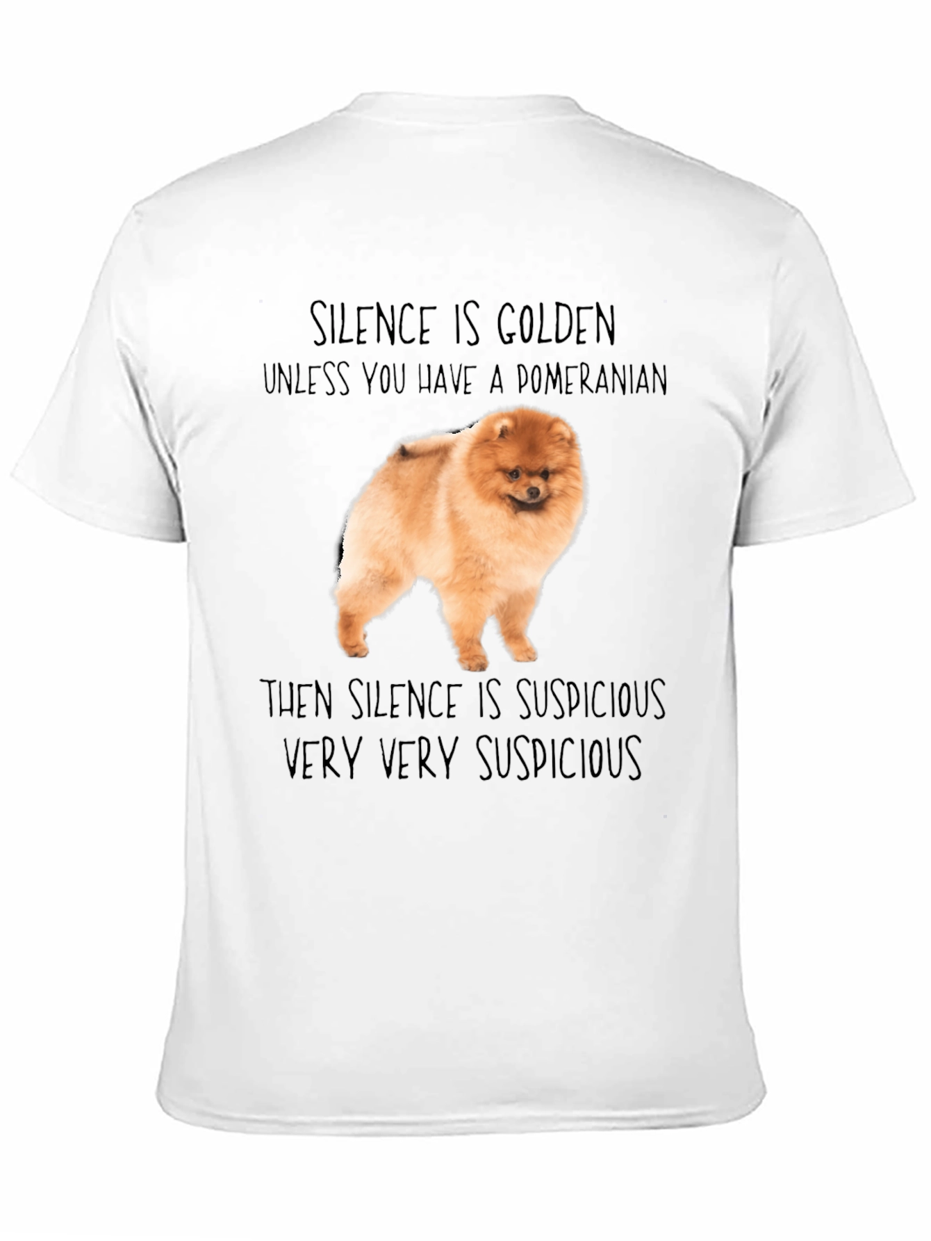 Pomeranian Dog T-Shirt - Silence is Golden