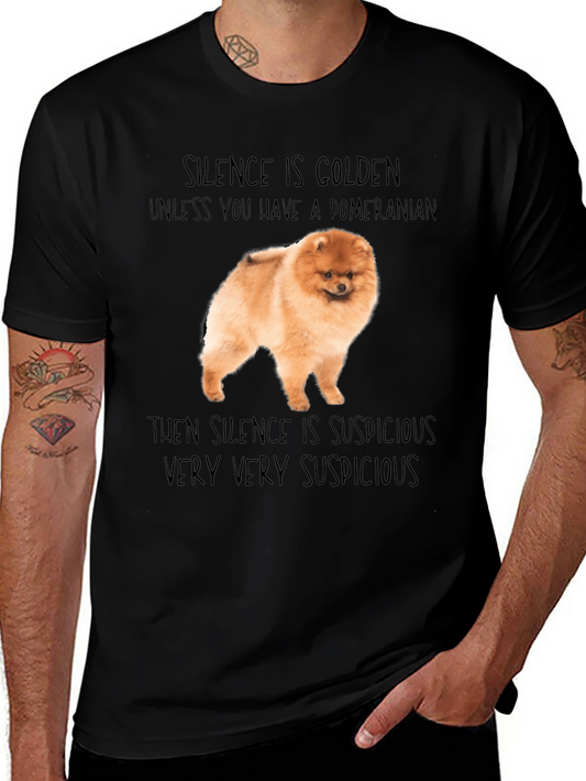 Pomeranian Dog T-Shirt - Silence is Golden
