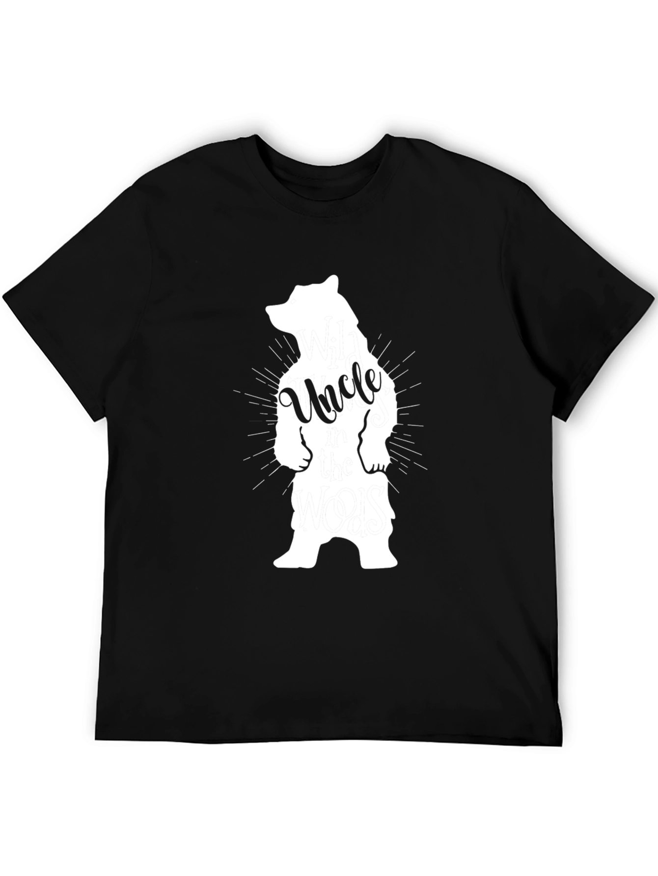 Uncle Bear Graphic Tee - Black Unisex Shirt