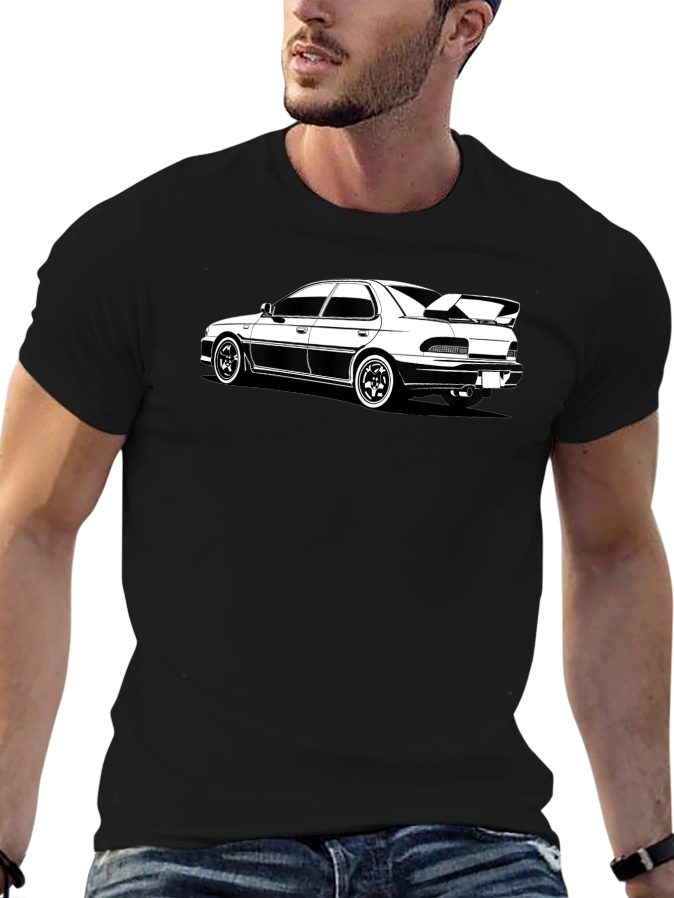 Car Graphic T-Shirt - Black