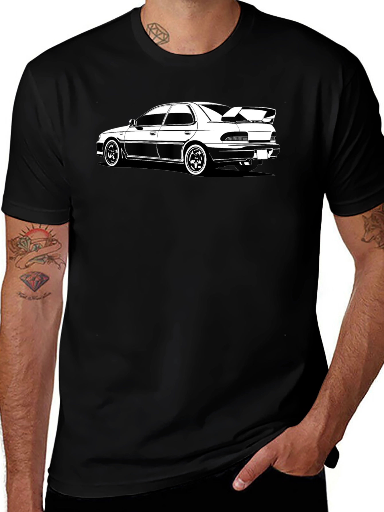 Car Graphic T-Shirt - Black