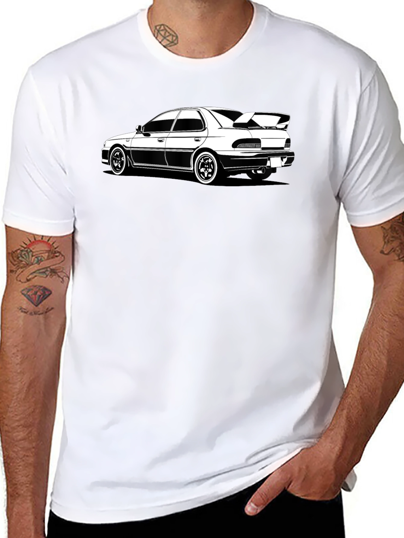 Car Graphic T-Shirt - Black