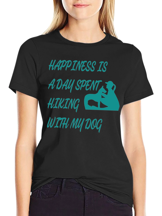 Happiness Hiking Dog Graphic Tee