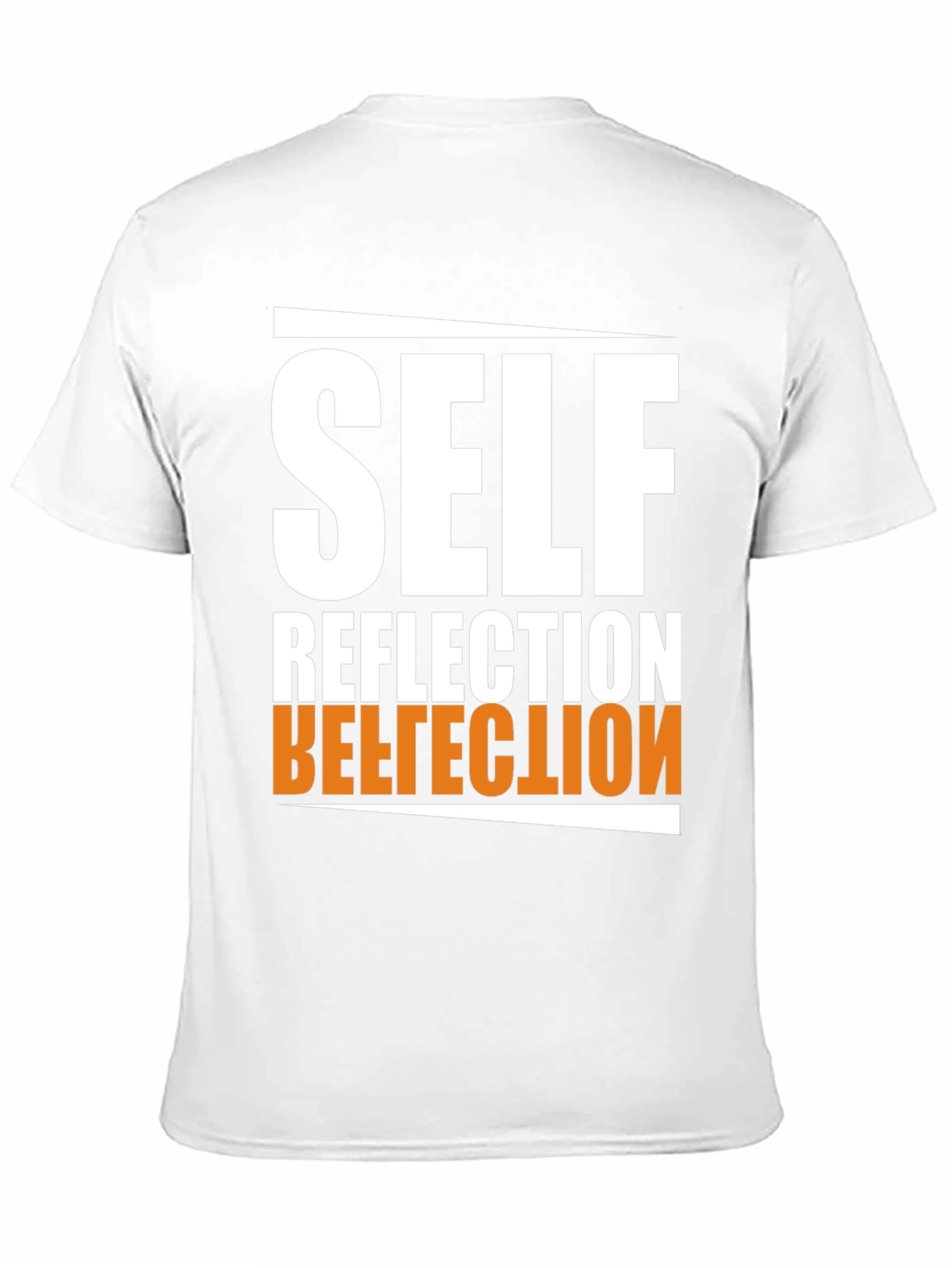 Self Reflection Graphic Tee - Black Cotton Blend