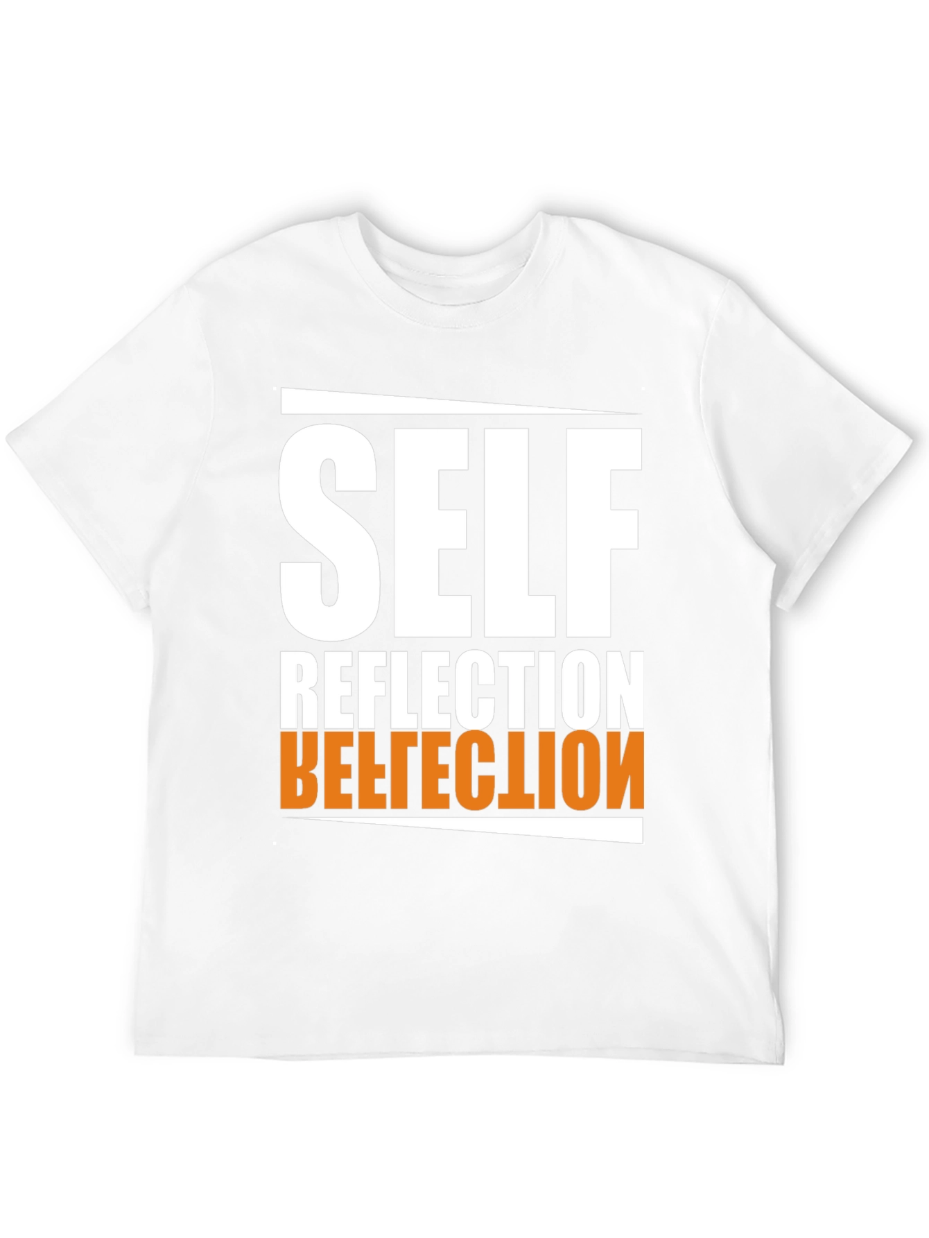 Self Reflection Graphic Tee - Black Cotton Blend
