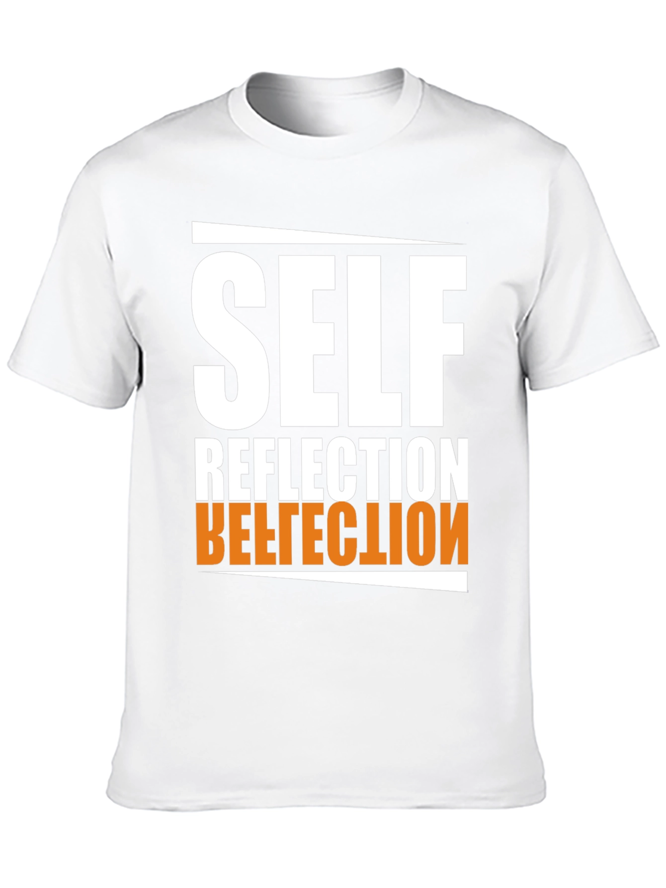Self Reflection Graphic Tee - Black Cotton Blend