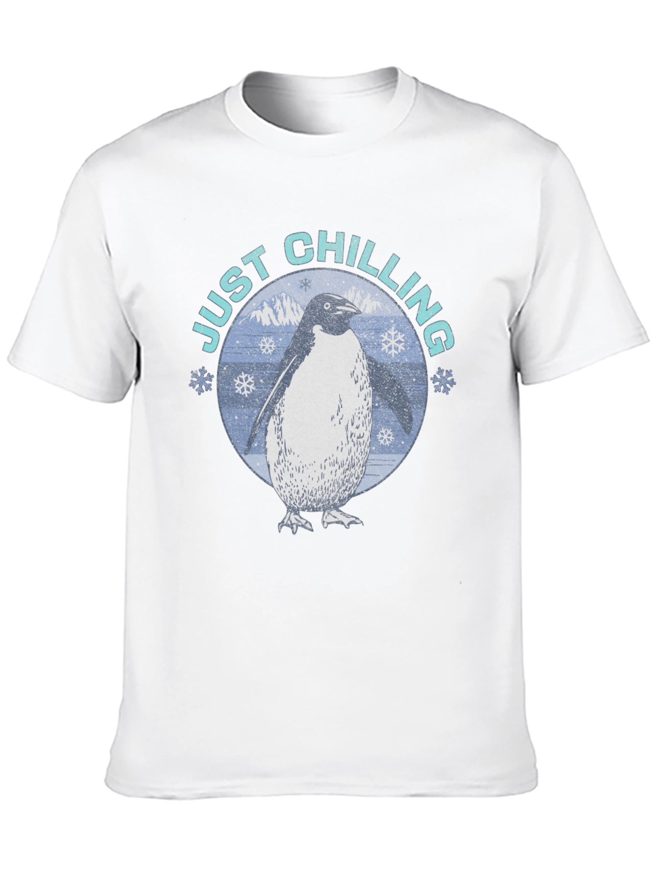 Just Chilling Penguin Graphic T-Shirt