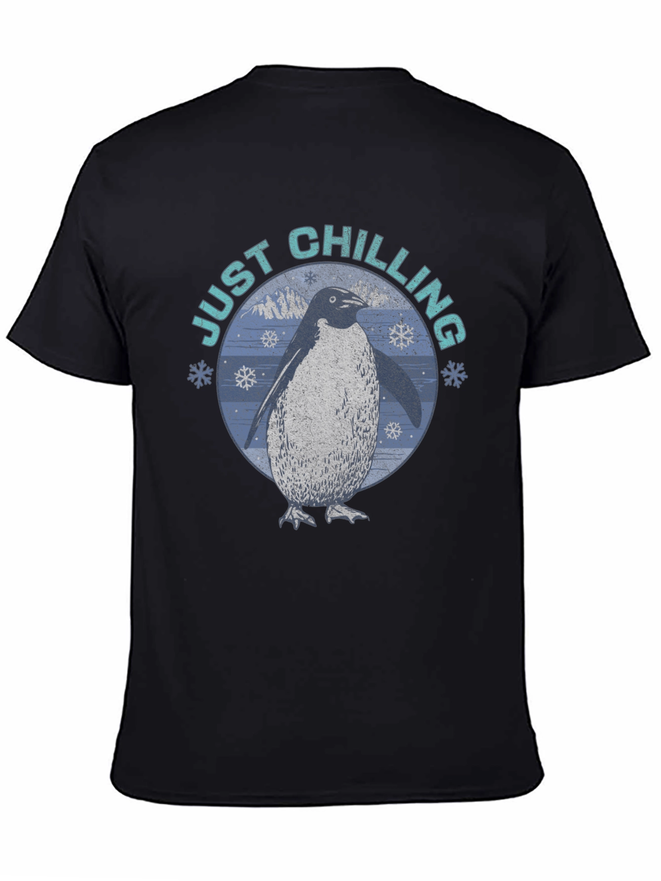 Just Chilling Penguin Graphic T-Shirt