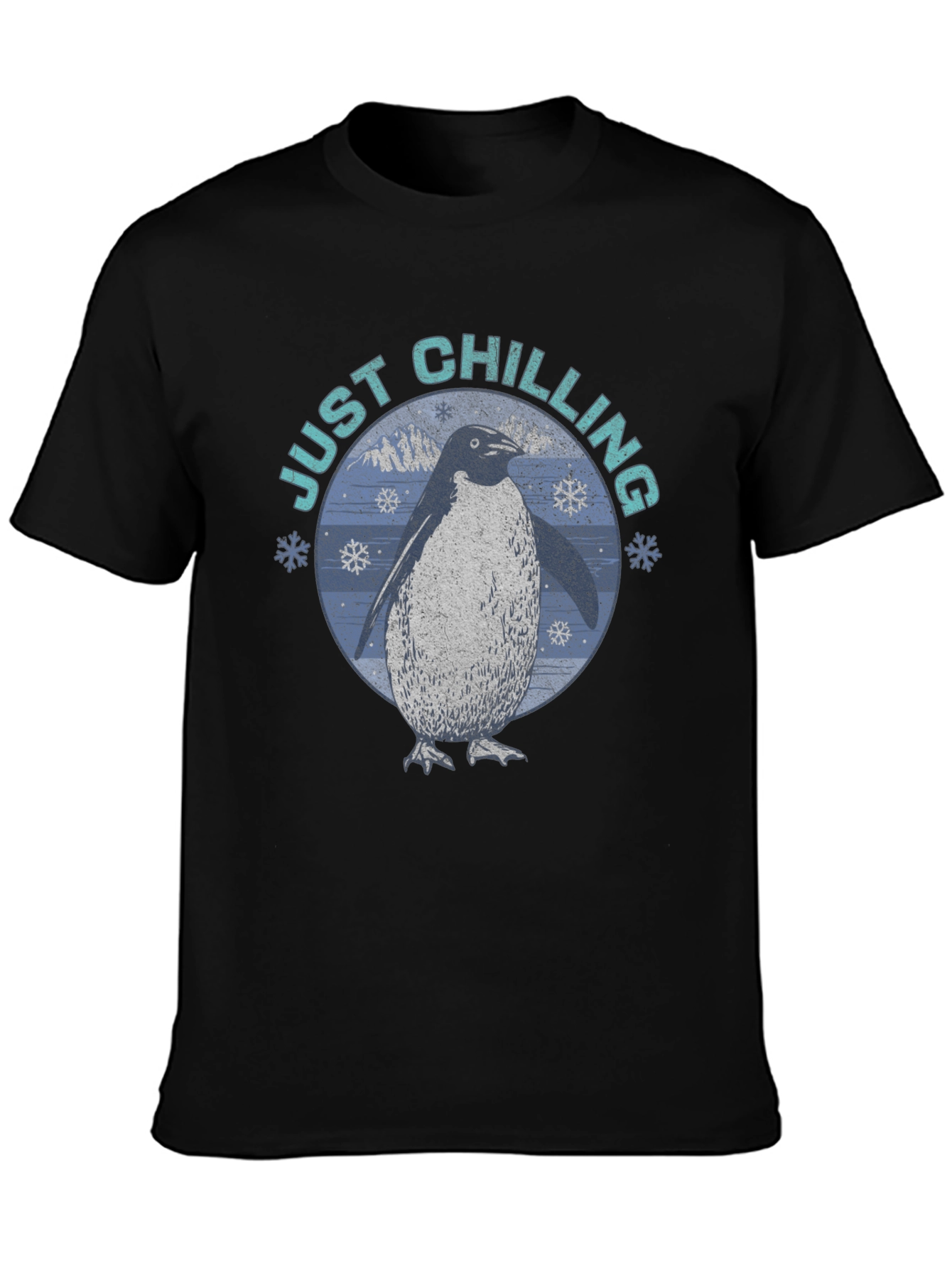 Just Chilling Penguin Graphic T-Shirt