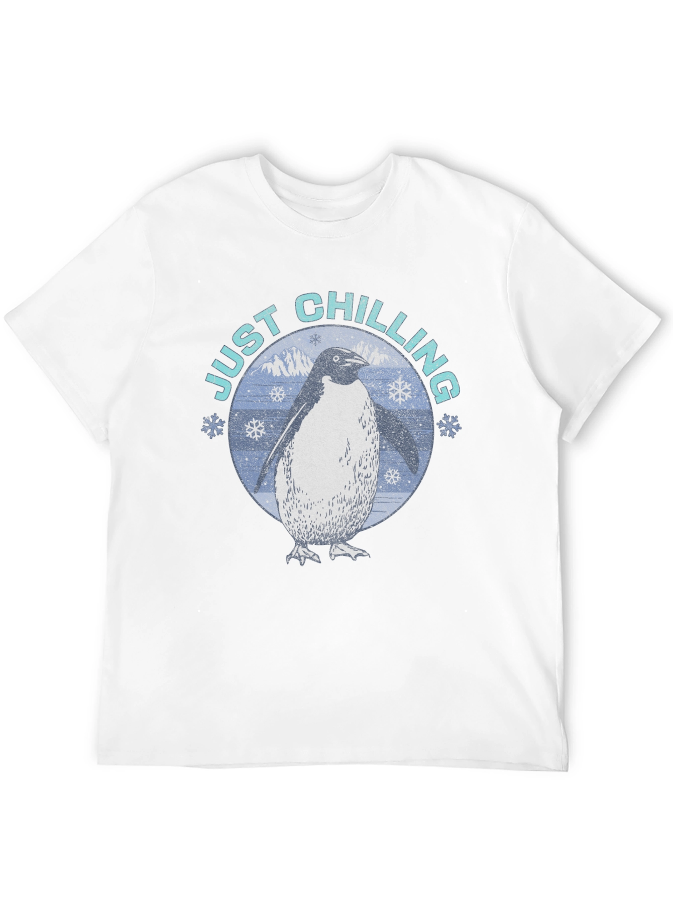 Just Chilling Penguin Graphic T-Shirt
