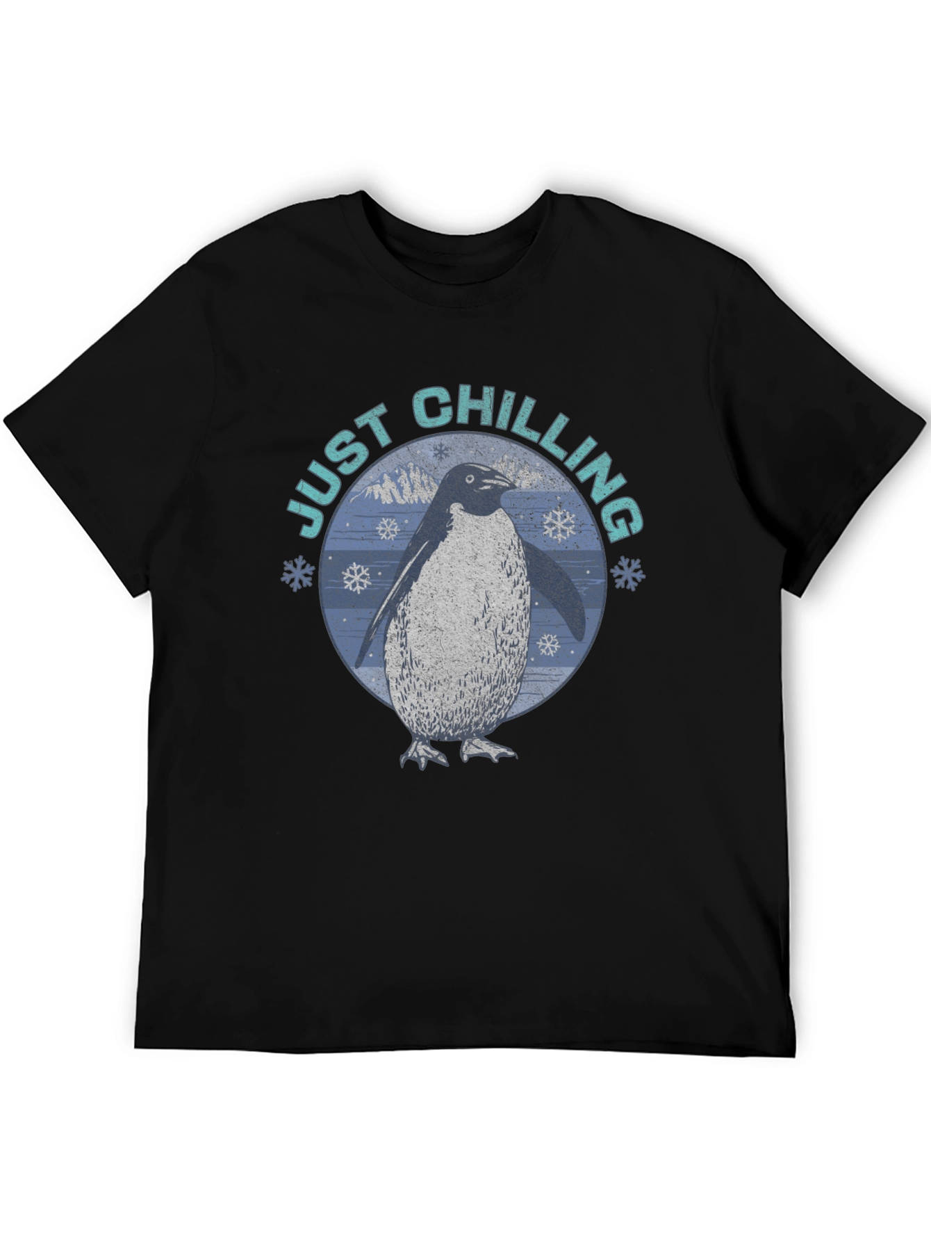Just Chilling Penguin Graphic T-Shirt