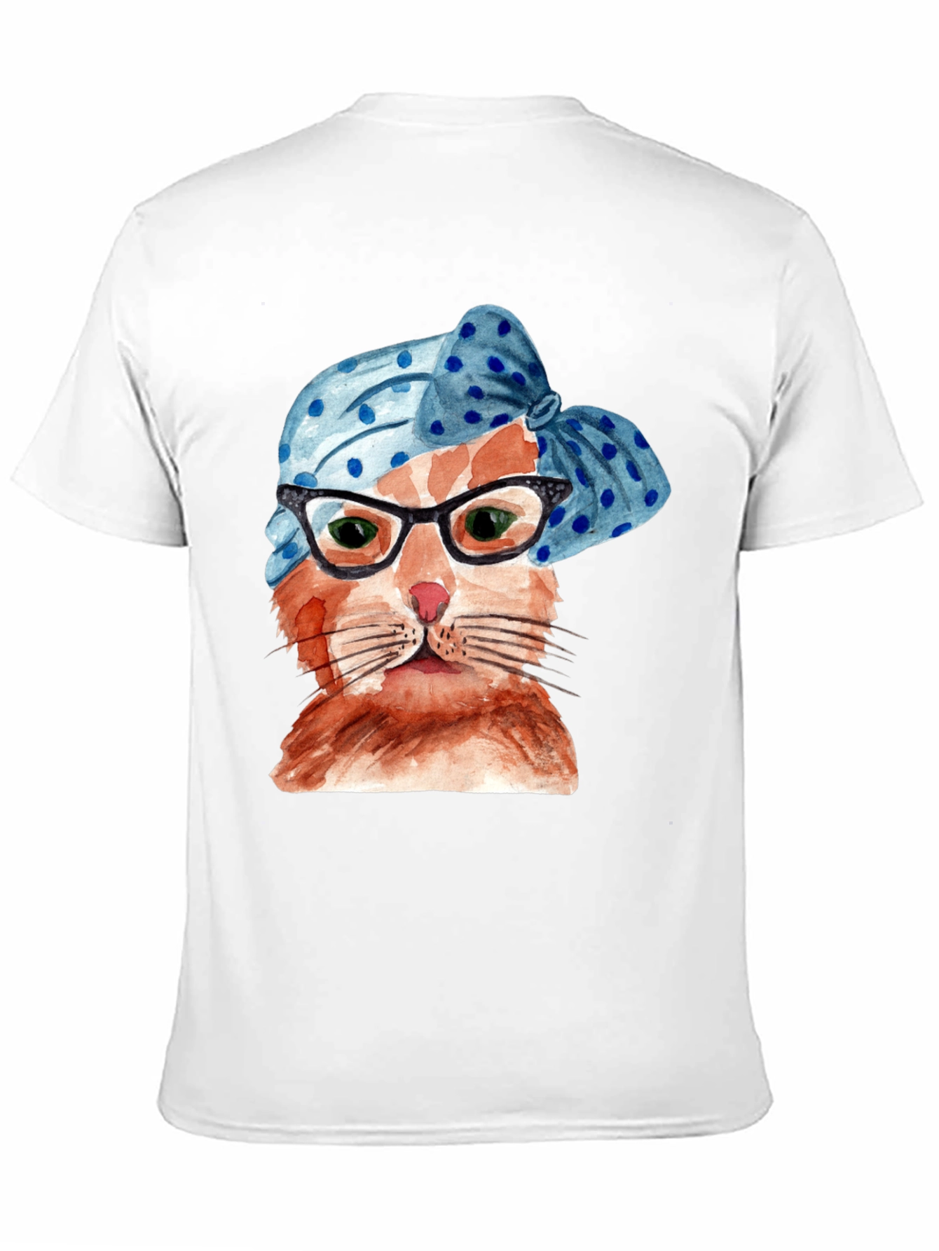 Cat with Headscarf Graphic T-Shirt